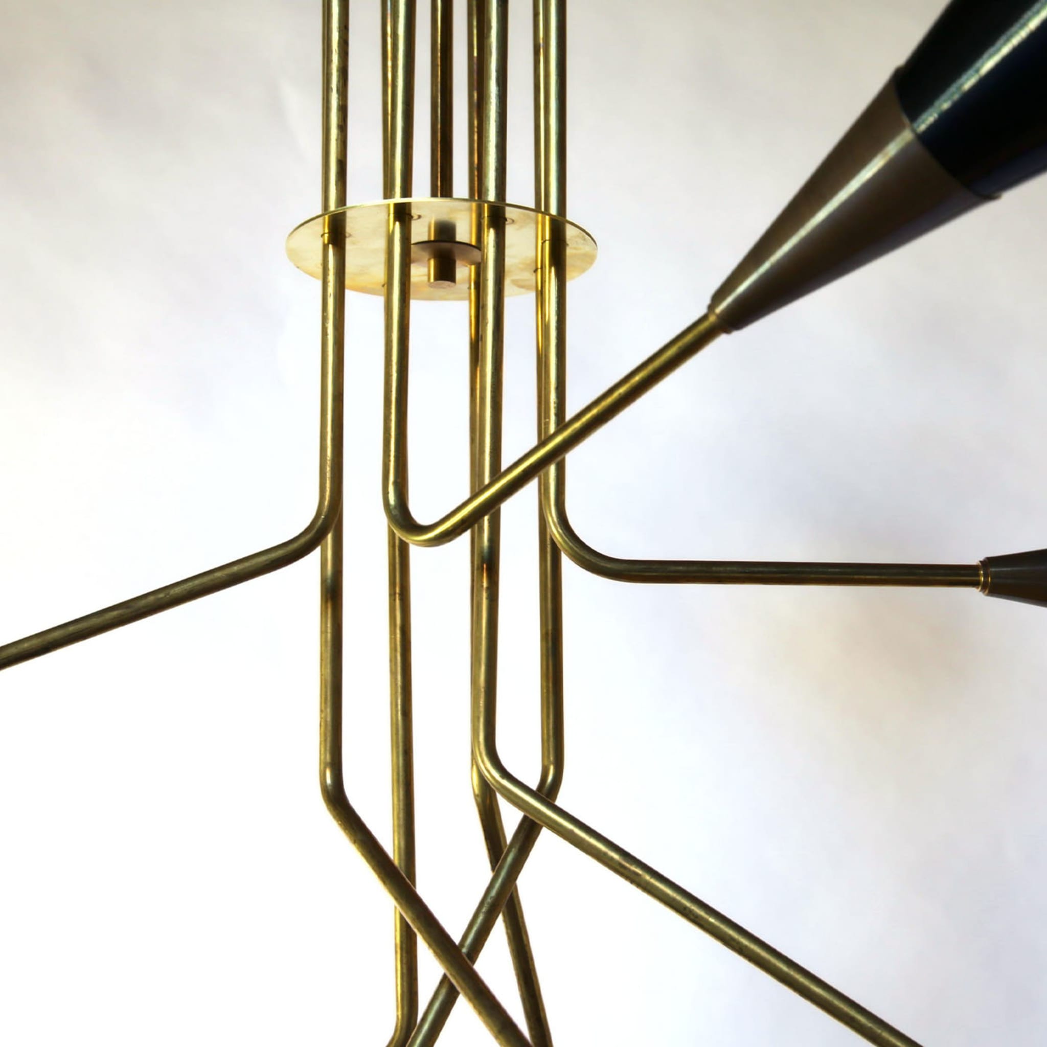 Fascino 8-Light Black & Brass Chandelier by Carlo Nason - Alternative view 2