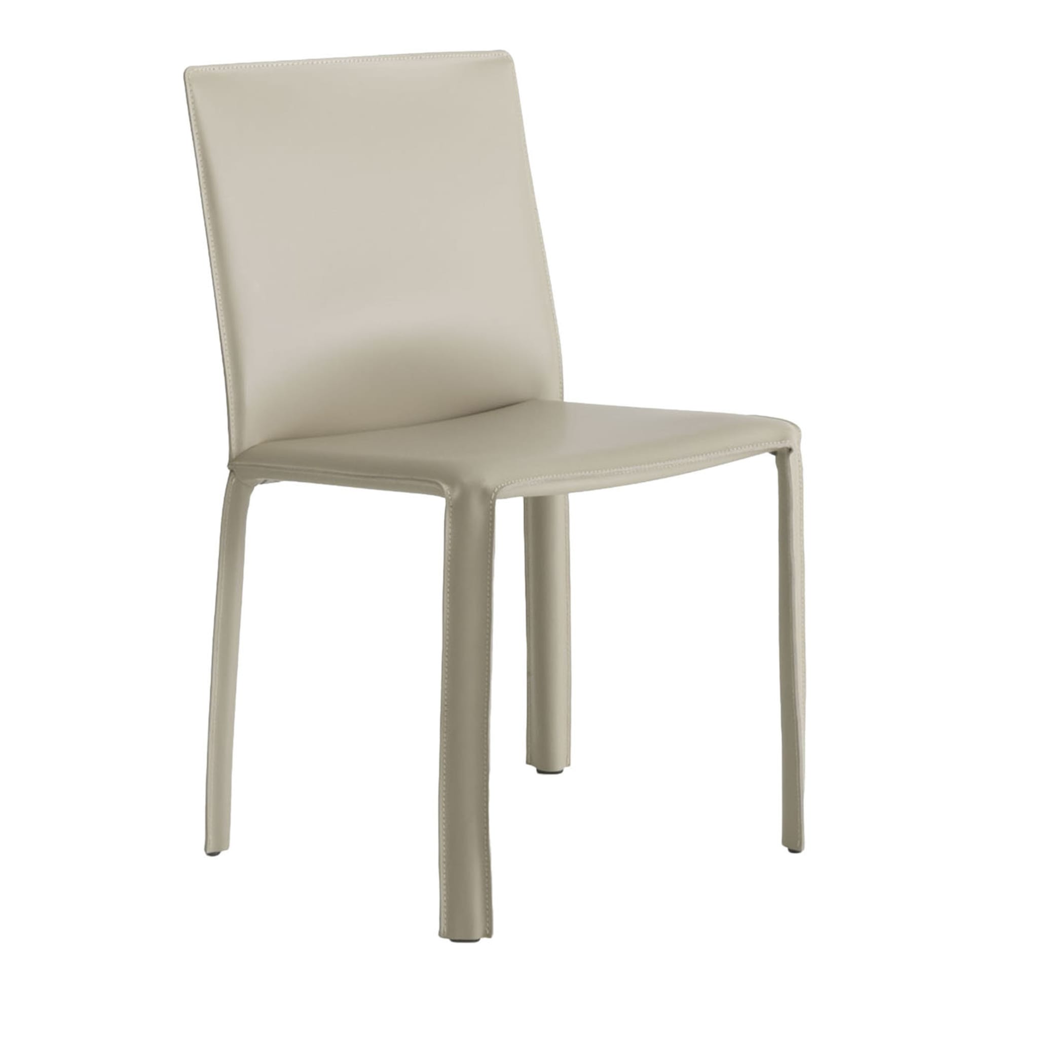 Jumpsuite Beige Leather Chair - Main view