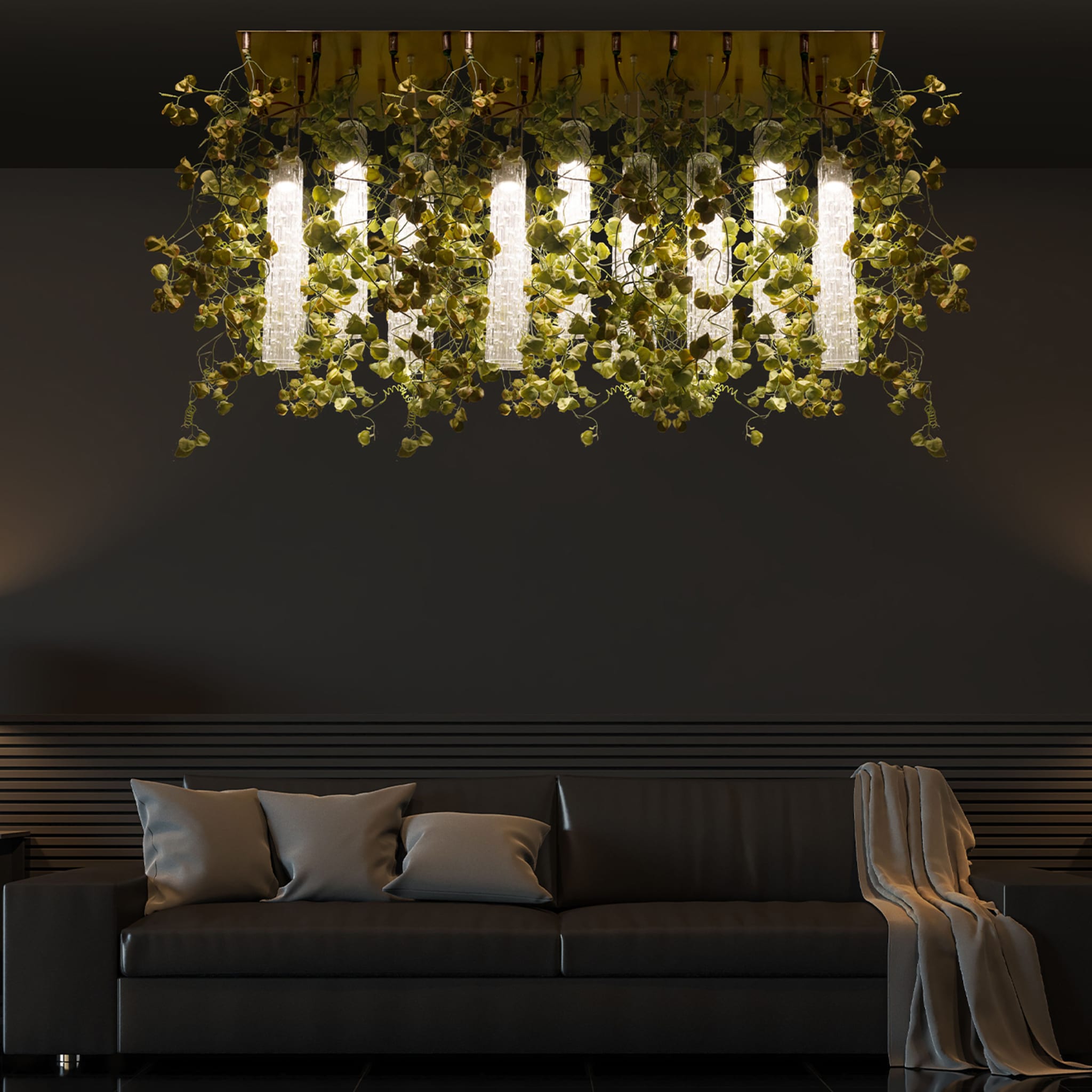 Flower Power Physalis Large Square Chandelier - Alternative view 4
