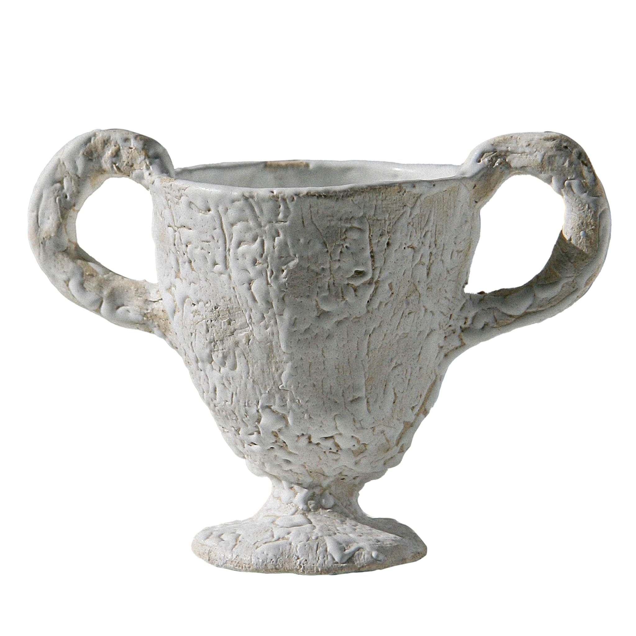 White Footed Cup with Handles - Main view