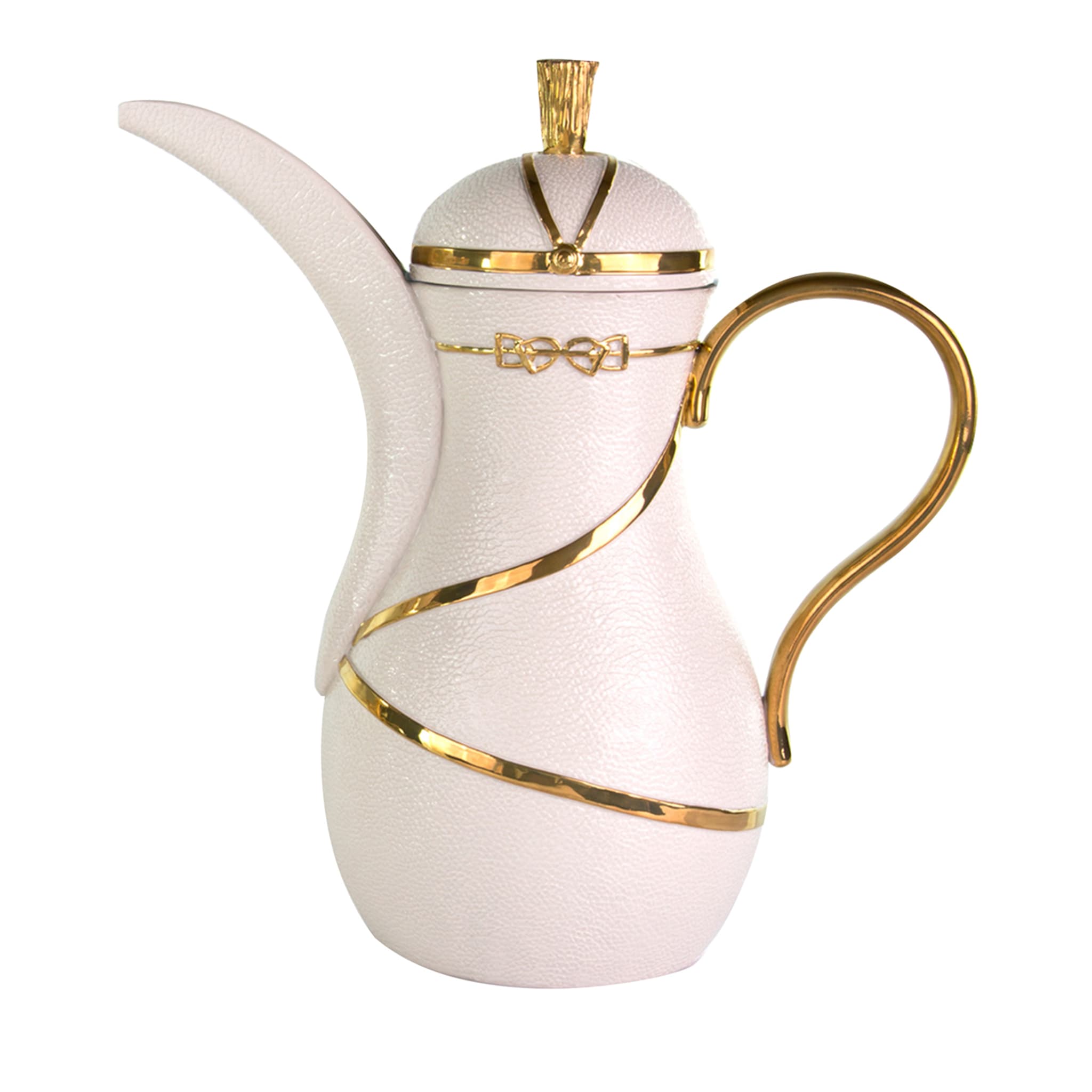 DRESSAGE DALLAH THERMOS - WHITE AND GOLD - Main view