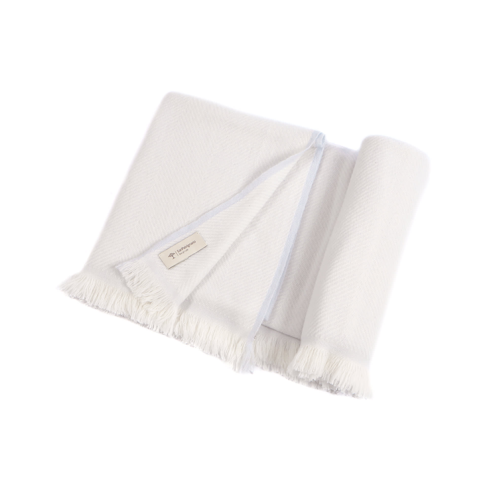 White cashmere 2024 baby blanket