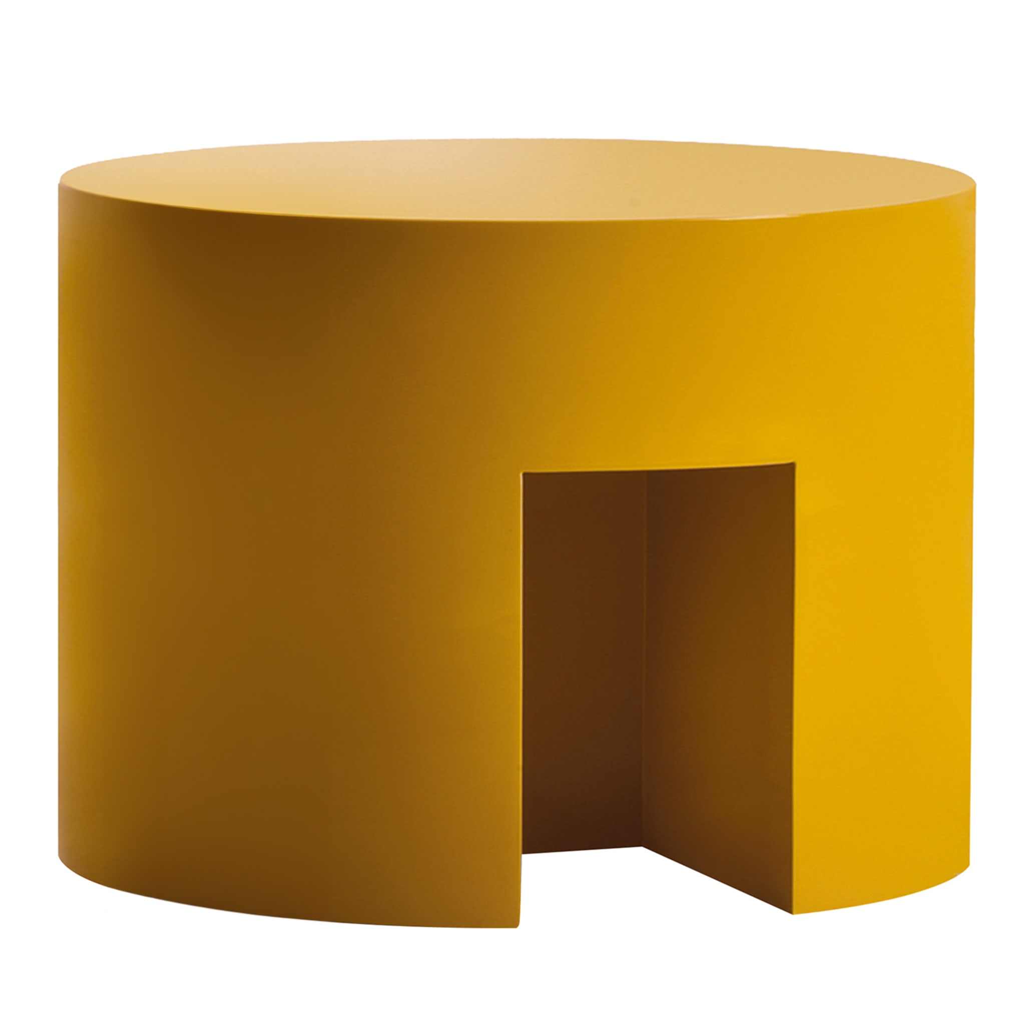 Table basse jaune Maryland par Dainelli Studio - Vue principale