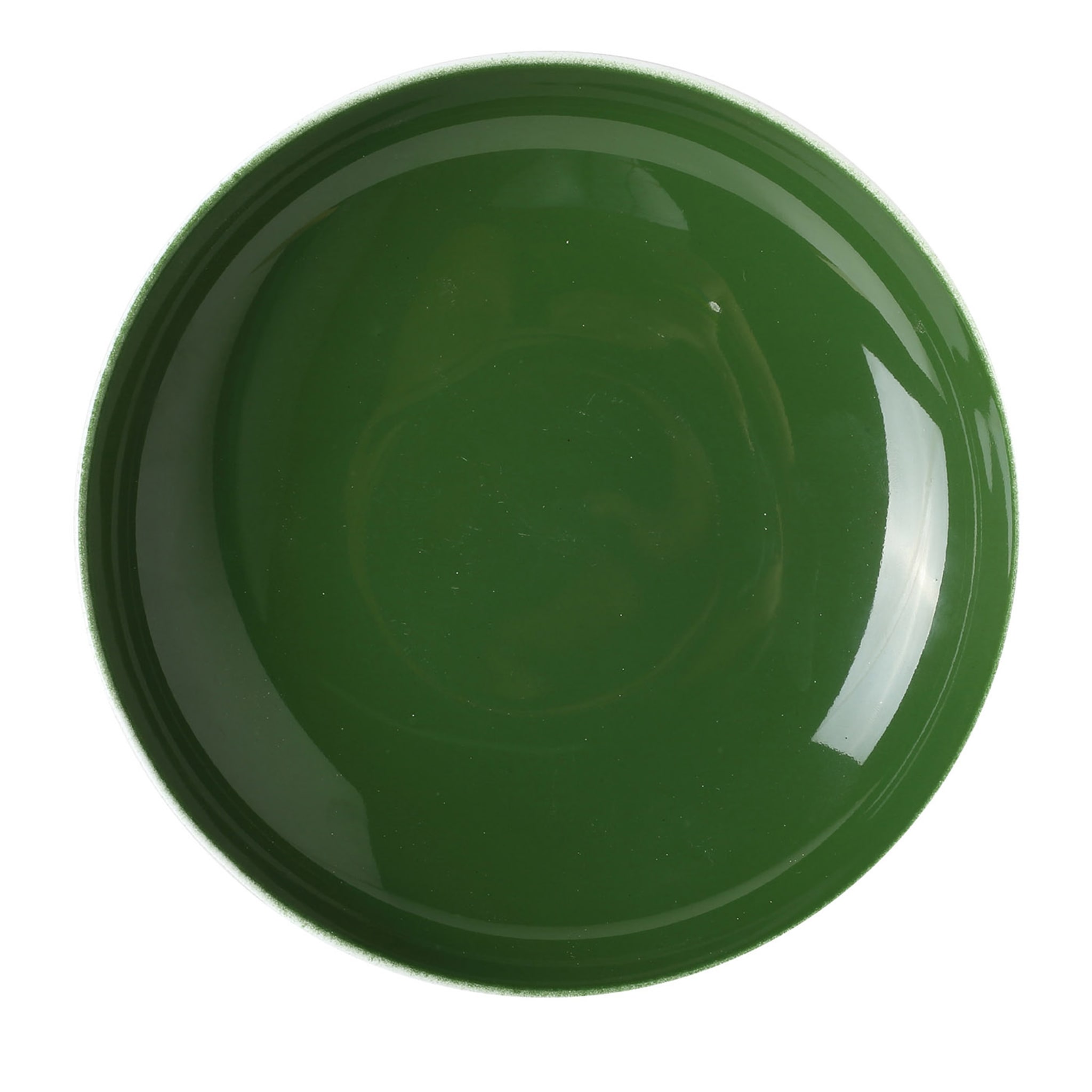 Rainbow Round Green Soup Plate - Main view