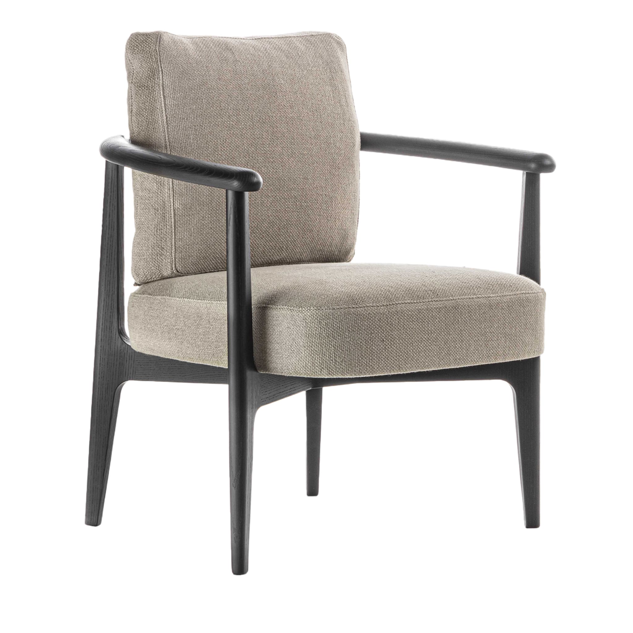 Greta Beige Chair With Arms - Main view