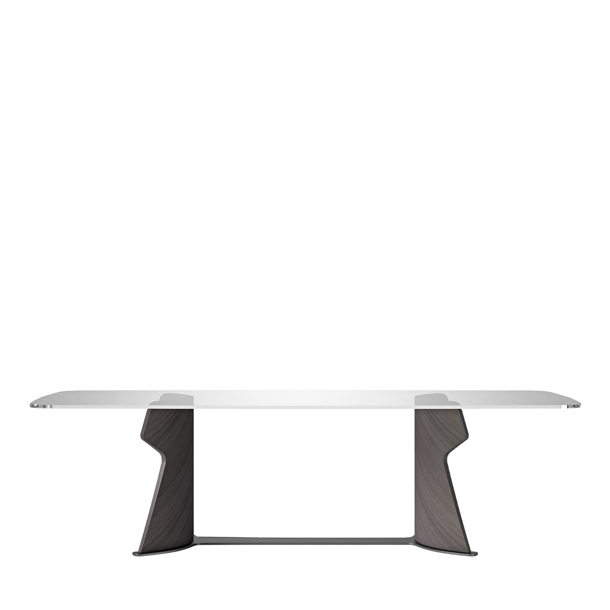 Shape Rectangular Glass Dining Table - Main view