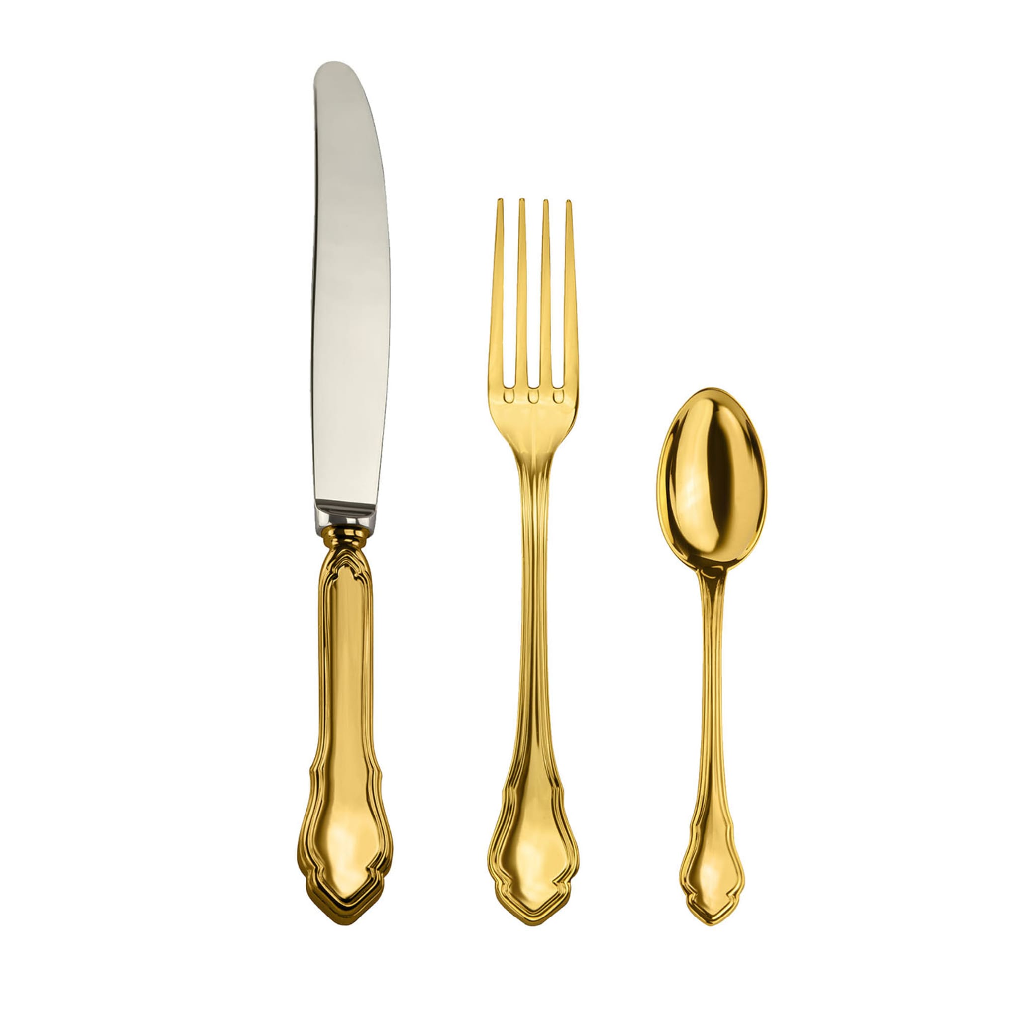 Barocco 2 Golden Fruit 3-Piece Cutlery Set - Main view