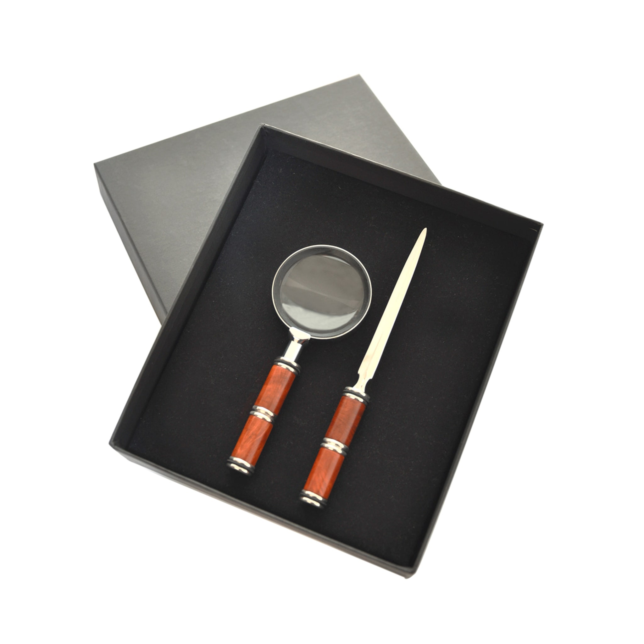 Heather Briar Set of Magnifying Glass and Paper Knife by N. Basso - Alternative view 2