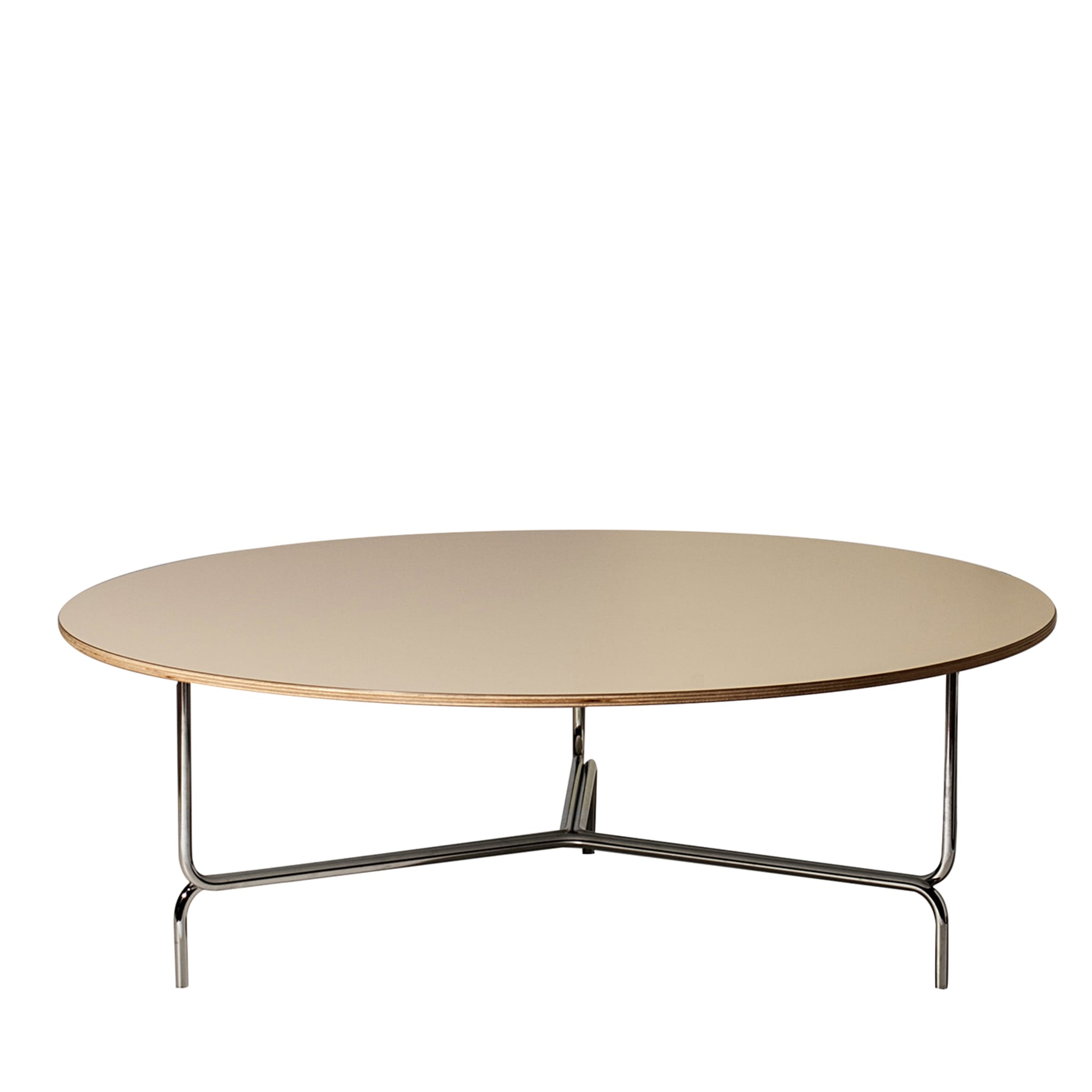 Litta Beige Low Coffee Table by R. Mangiarotti and I. Suppanen - Main view