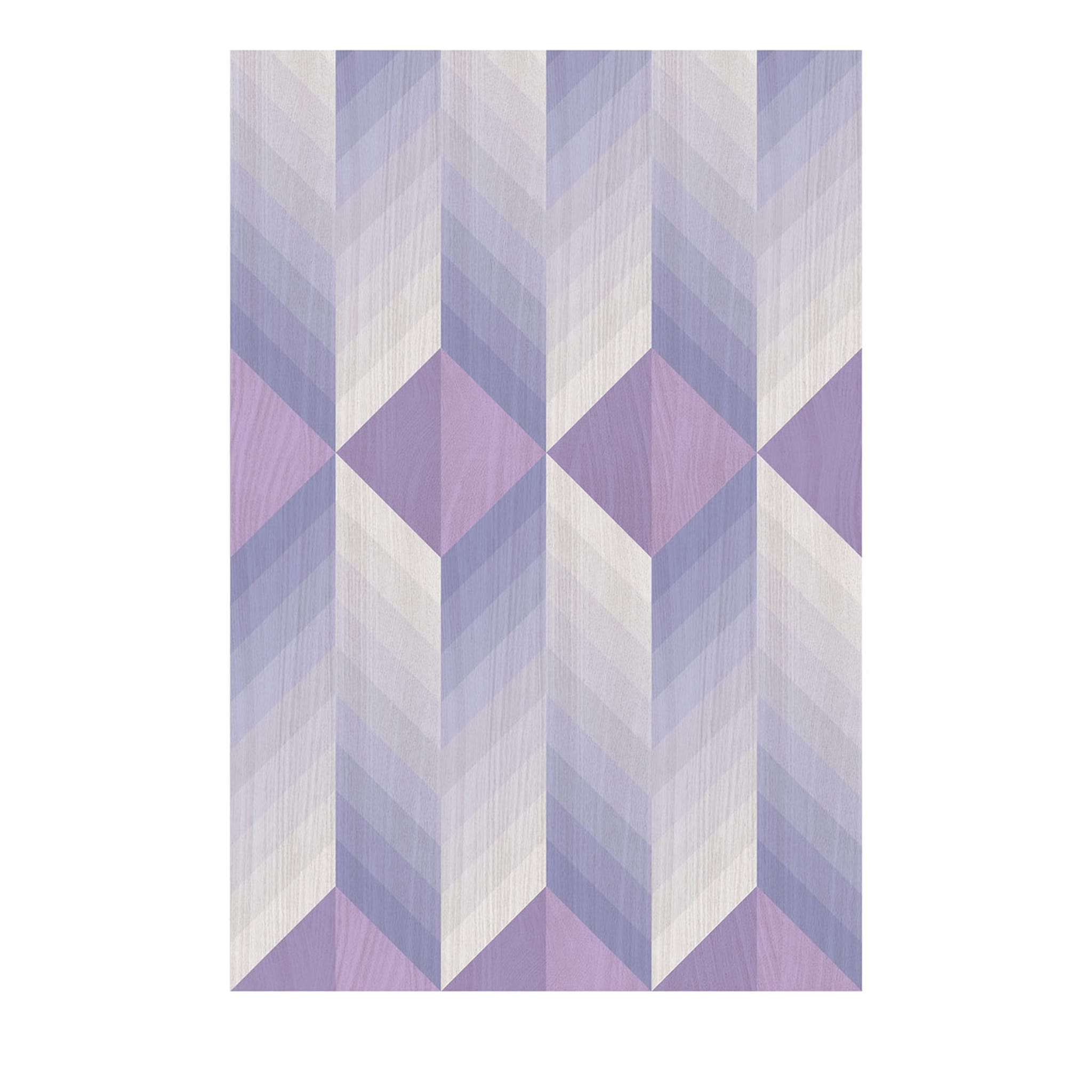 Papel Pintado Geometría Triángulos Violeta - Vista principal
