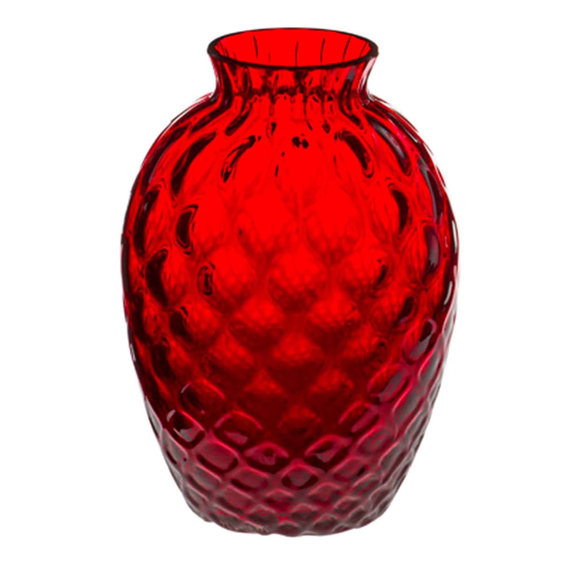 Polaris Small Balloton Red Vase by Carlo Moretti - Main view
