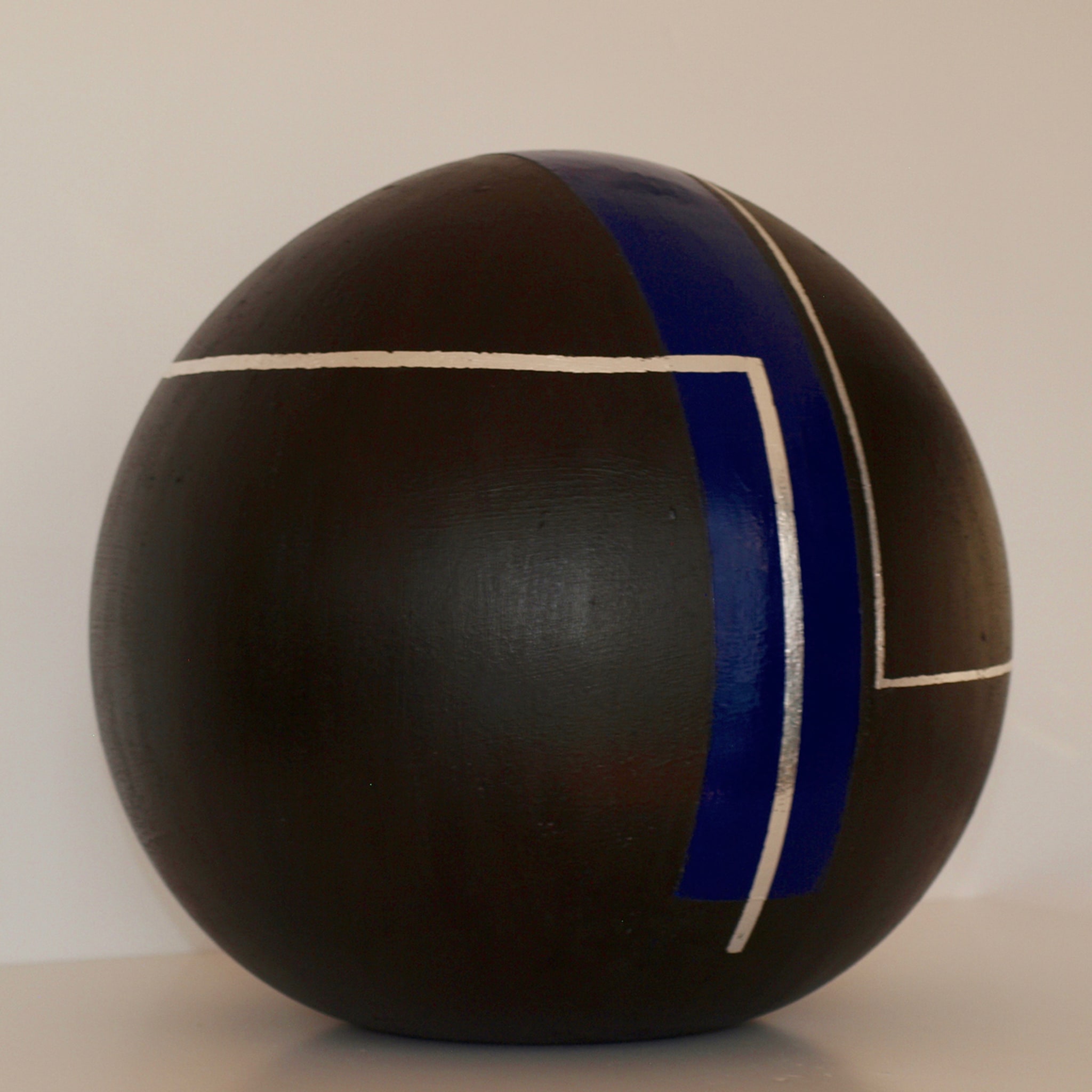 Black Silver and Blue Decorative Globe #79 - Alternative view 2
