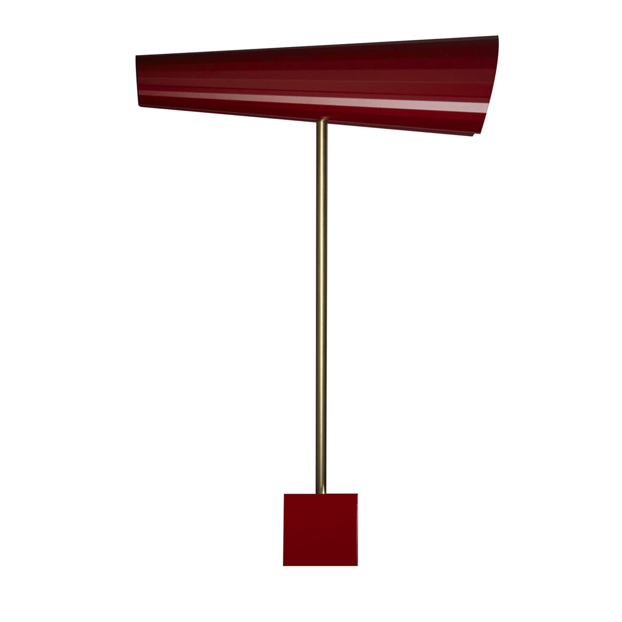 Lampe de table rouge à 2 lumières Wall-y de Michele Reginaldi - Vue principale