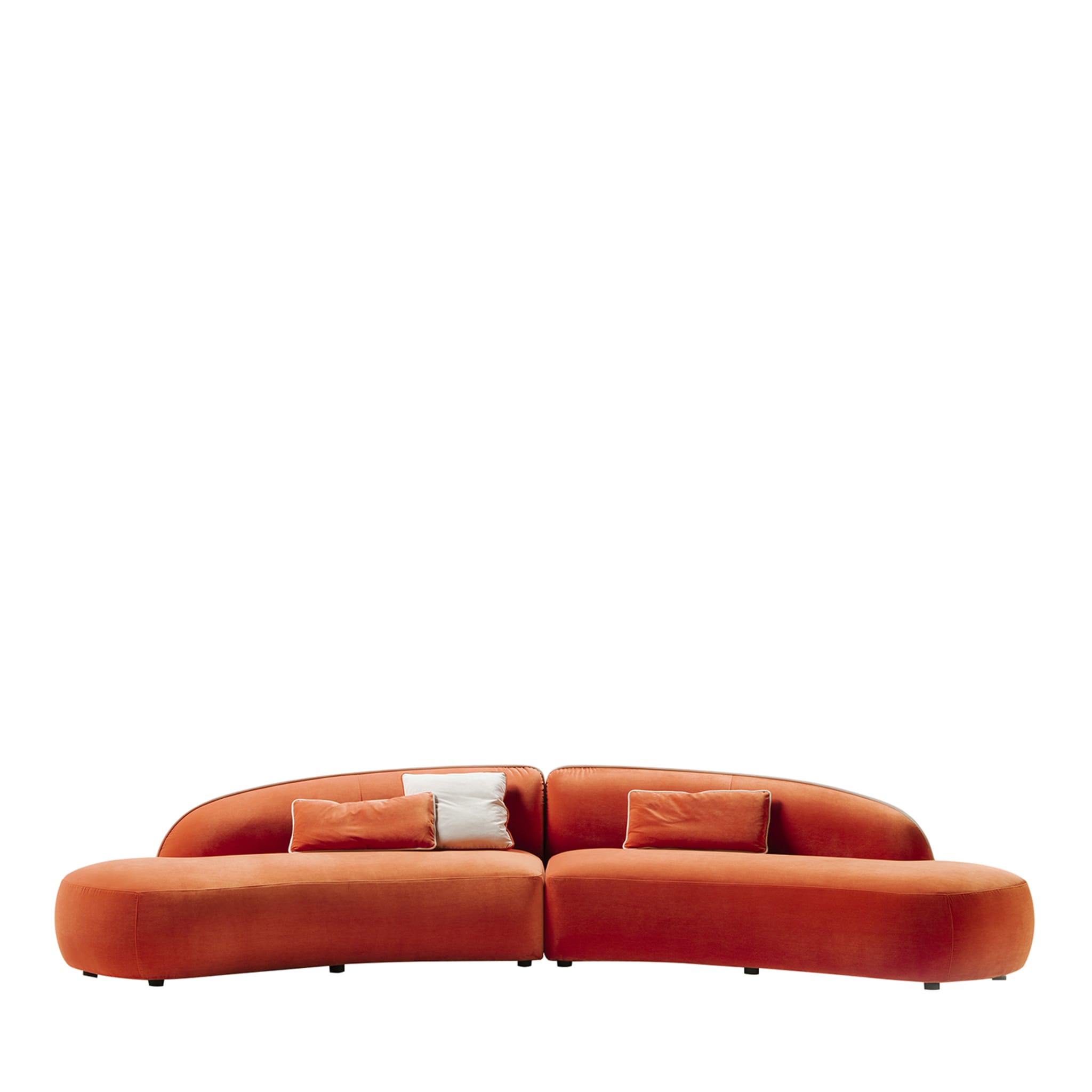 Erasmo Orange Sofa - Main view