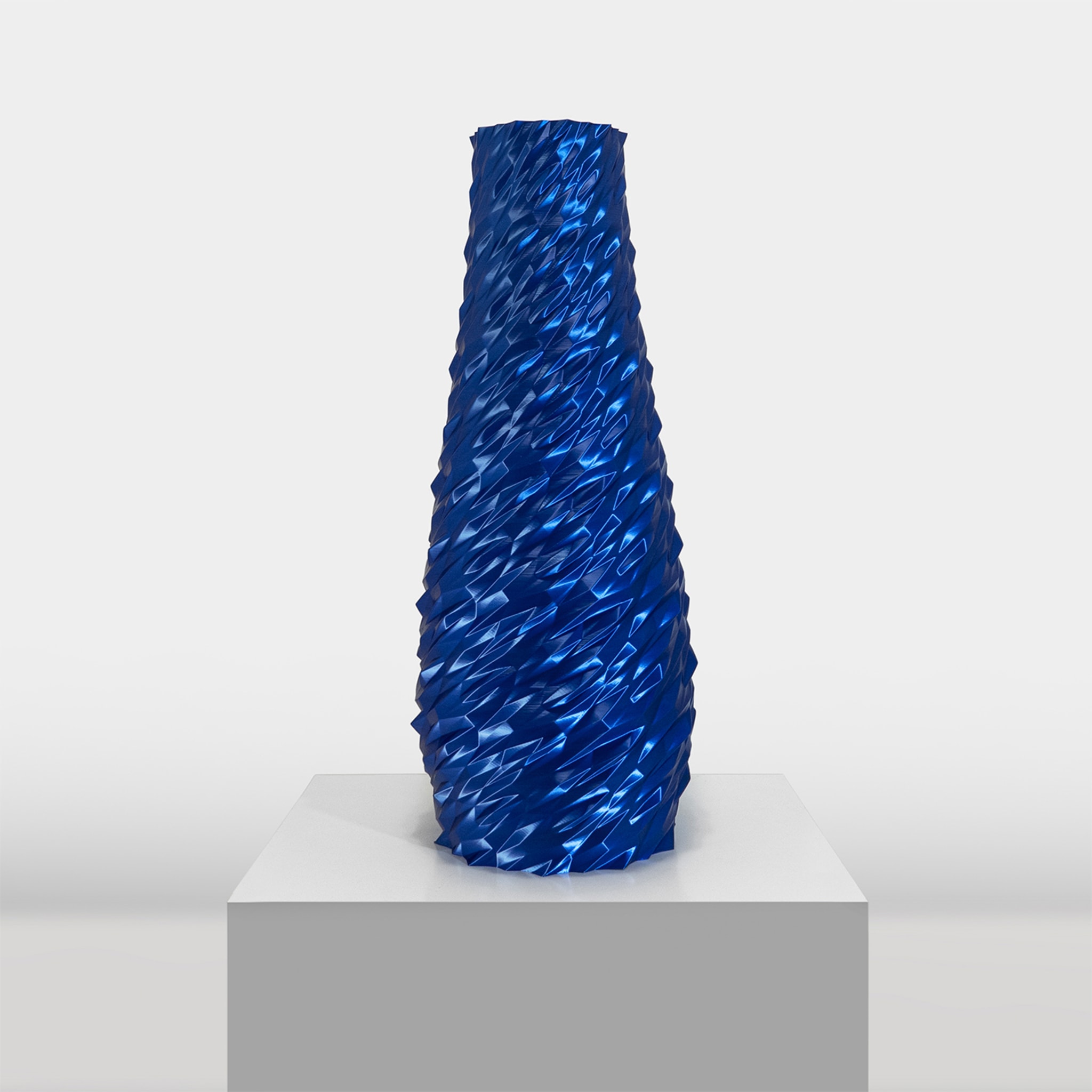 Dragonskin Blue Vase-Sculpture - Alternative view 1