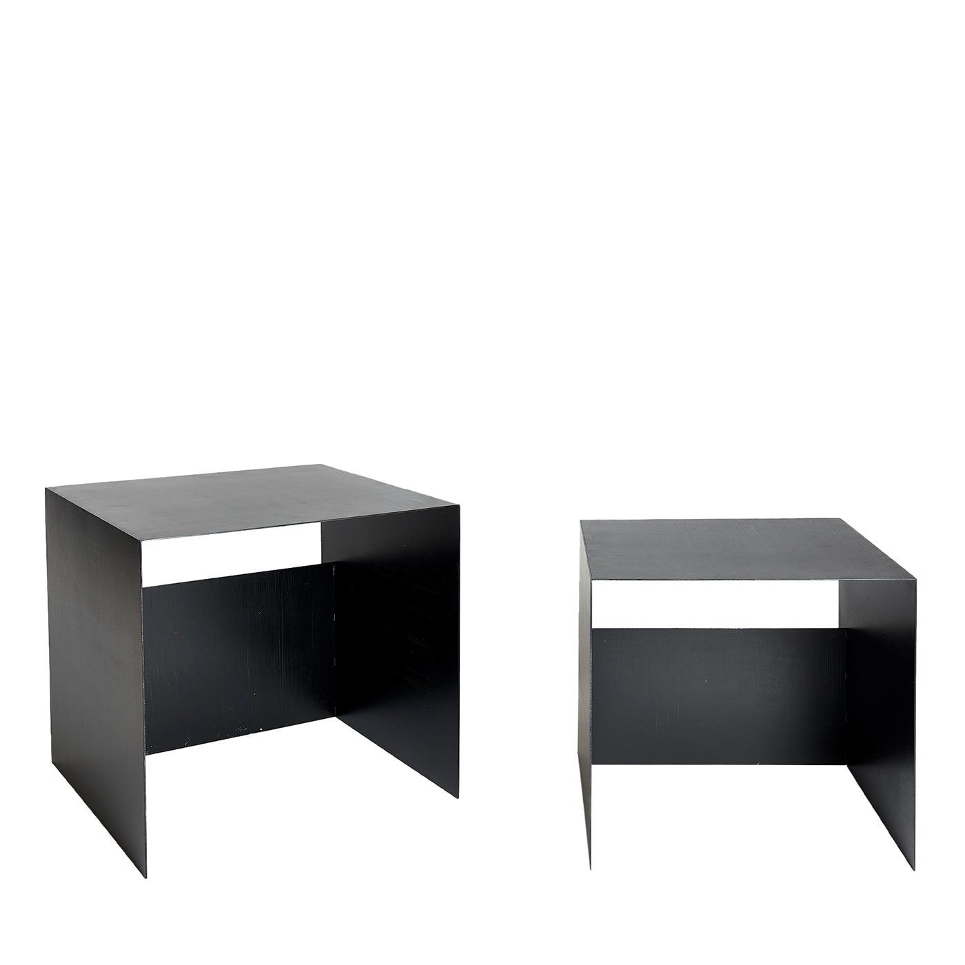 Guido Set of 2 Black Nesting Tables - Atipico