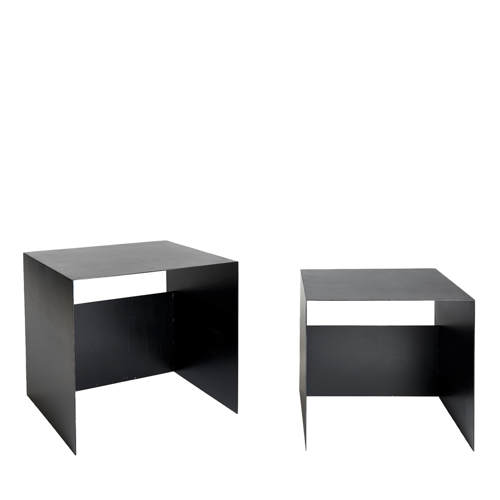 Guido Set of 2 Black Nesting Tables - Main view