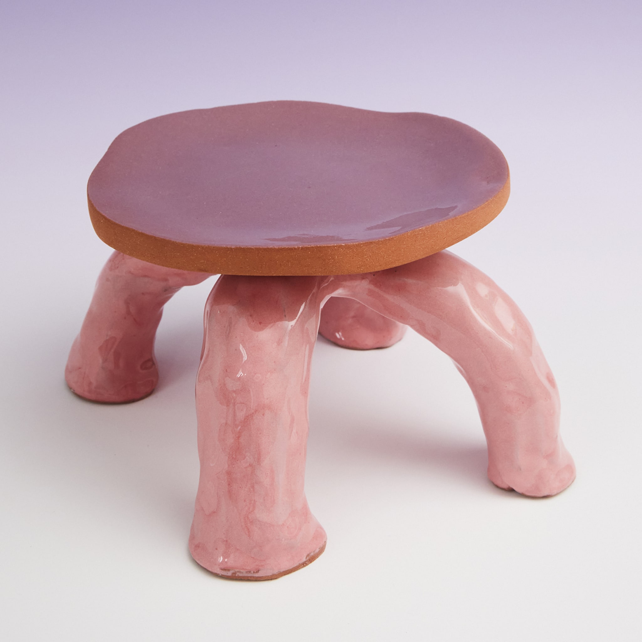 Fungo 4-legged Pink and Lilac Cake Stand - Alternative view 5