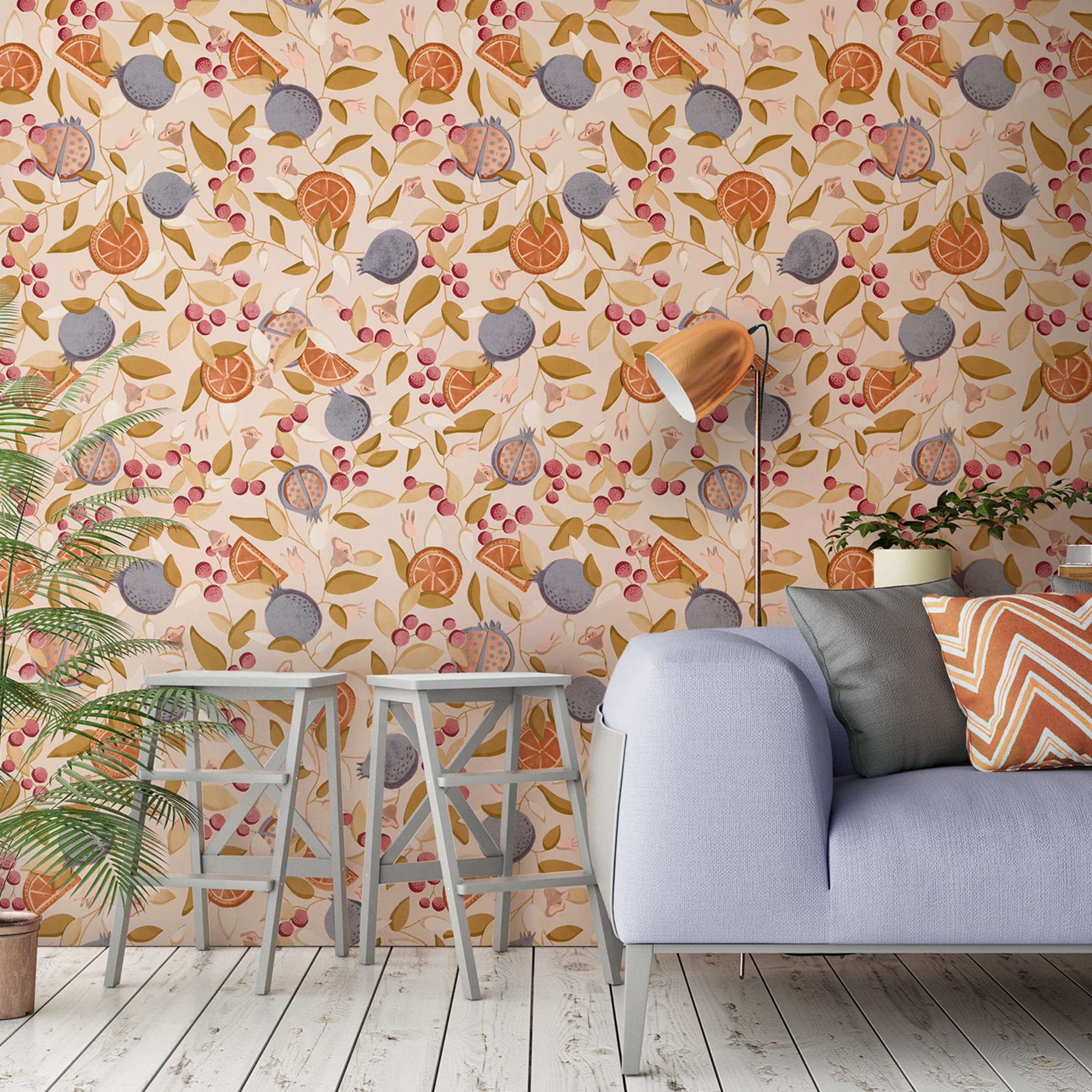 Flora Almond Malagranatum Wallpaper - Alternative view 1