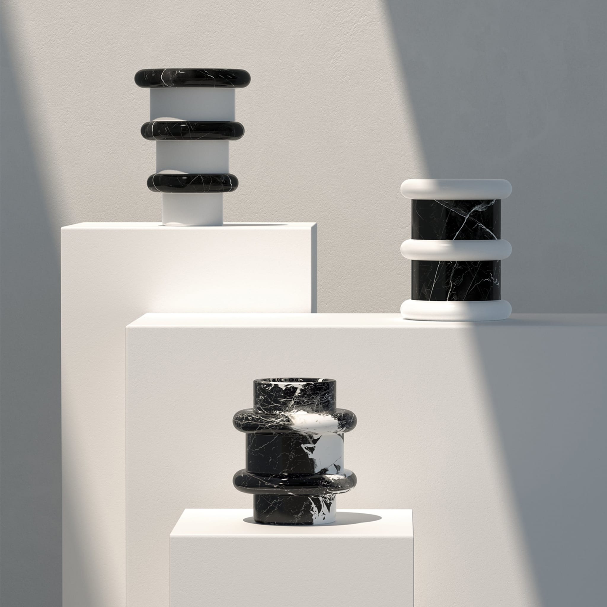 Vase moyen noir Lumière - Vue alternative 2