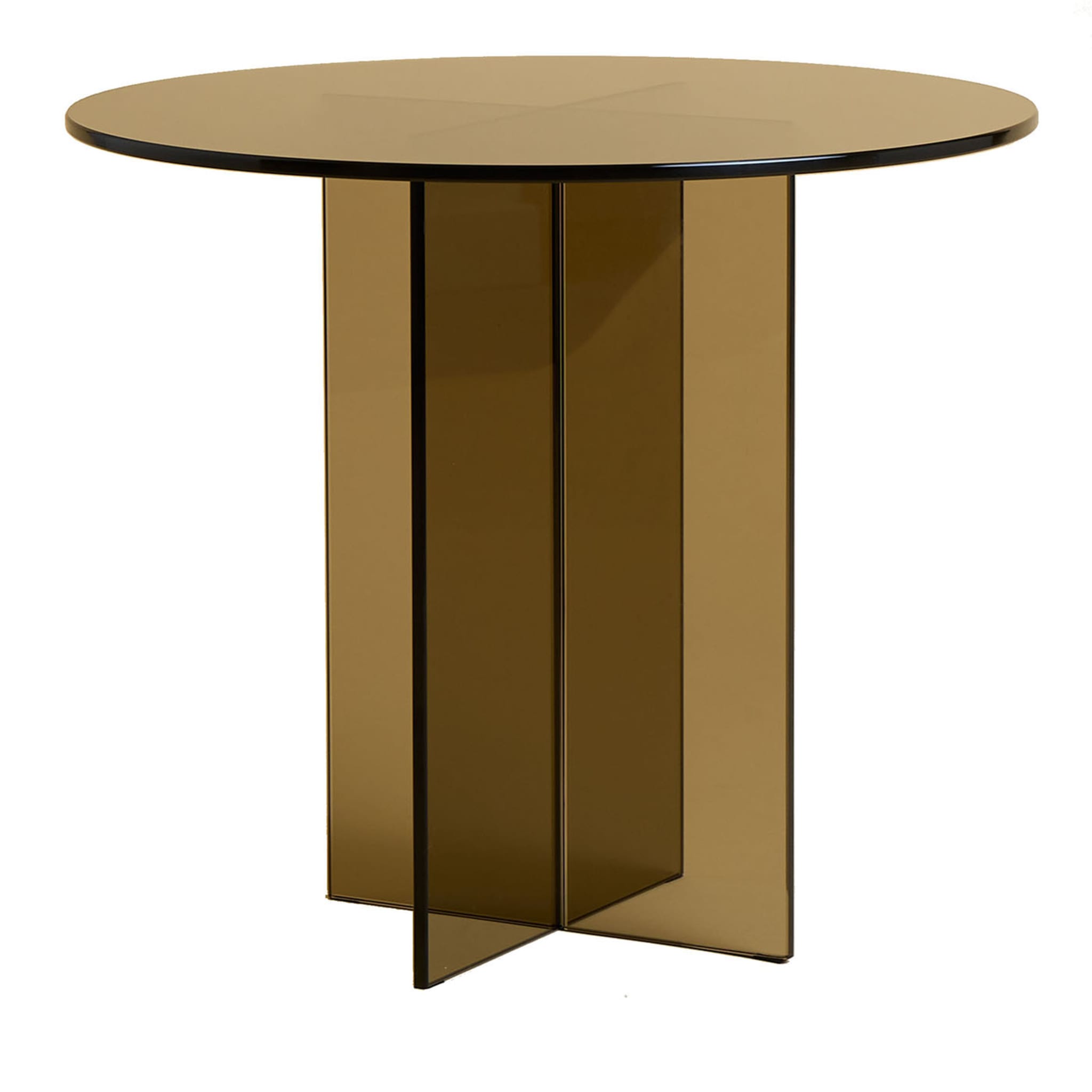 Tavolino Amami in vetro bronzato - Vista principale