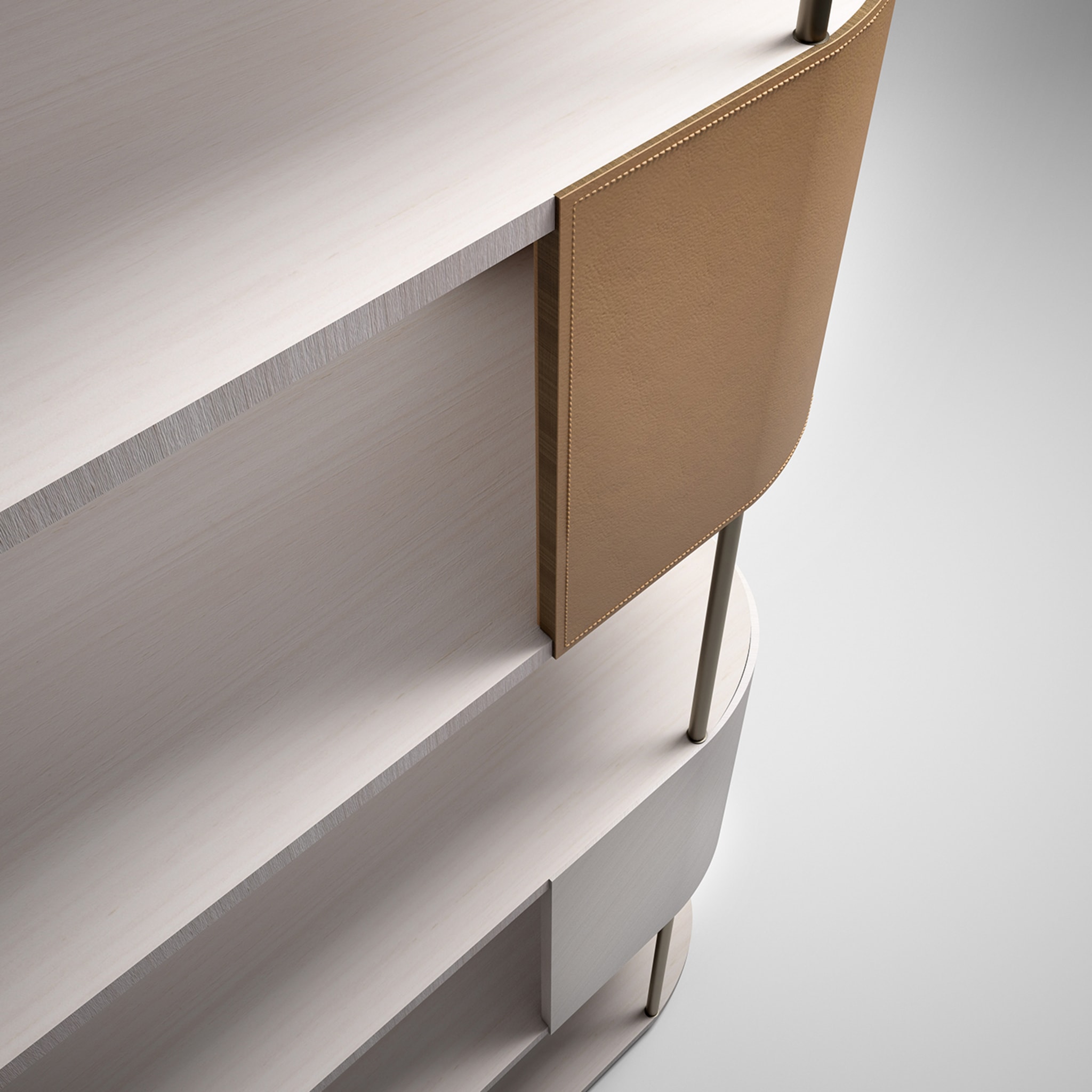 Gae Small Gray and White Modular Bookcase - Alternative view 2