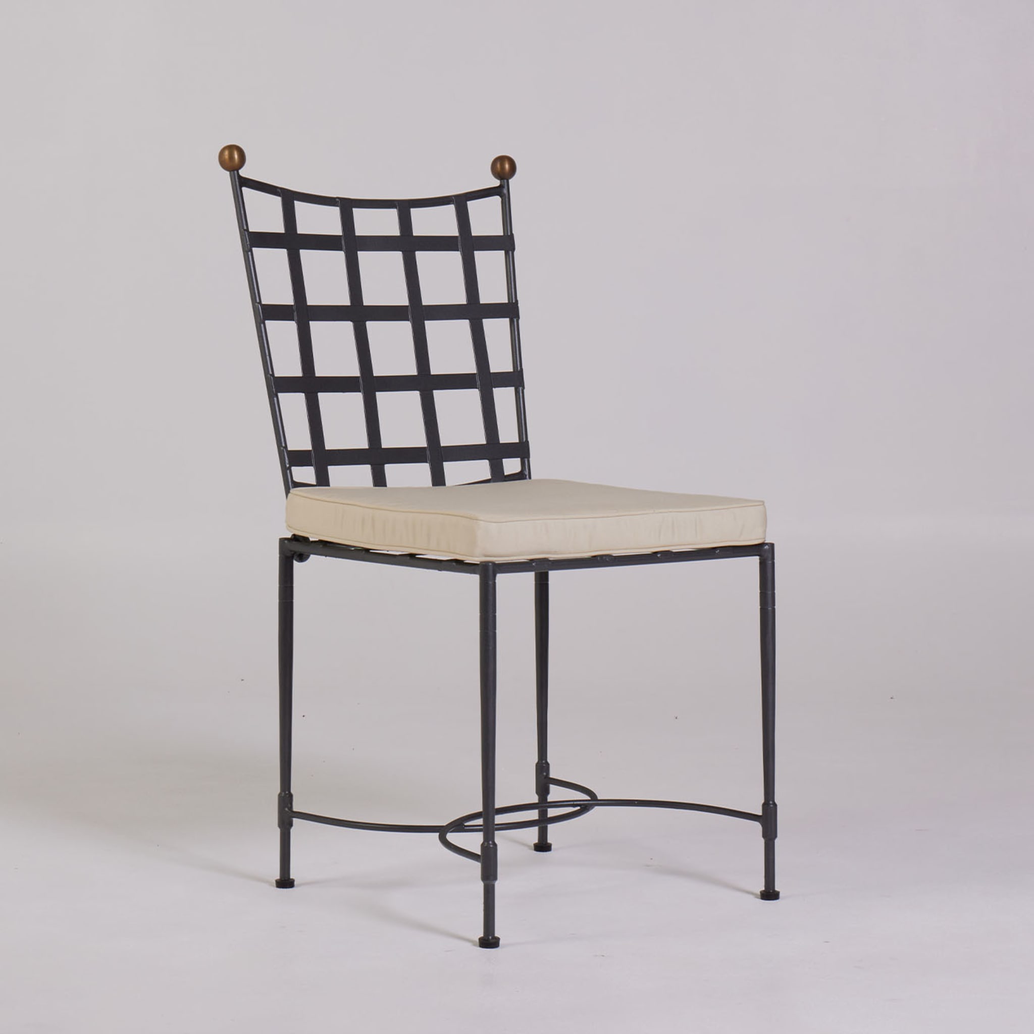Crossweave Cushioned Wrought-Iron Chair  - Alternative view 2