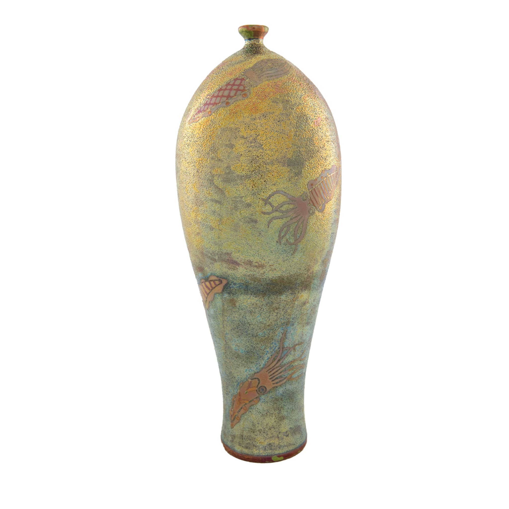 Vase Iridescent Polychrome Lustre Granello di Universo Marino - Vue principale