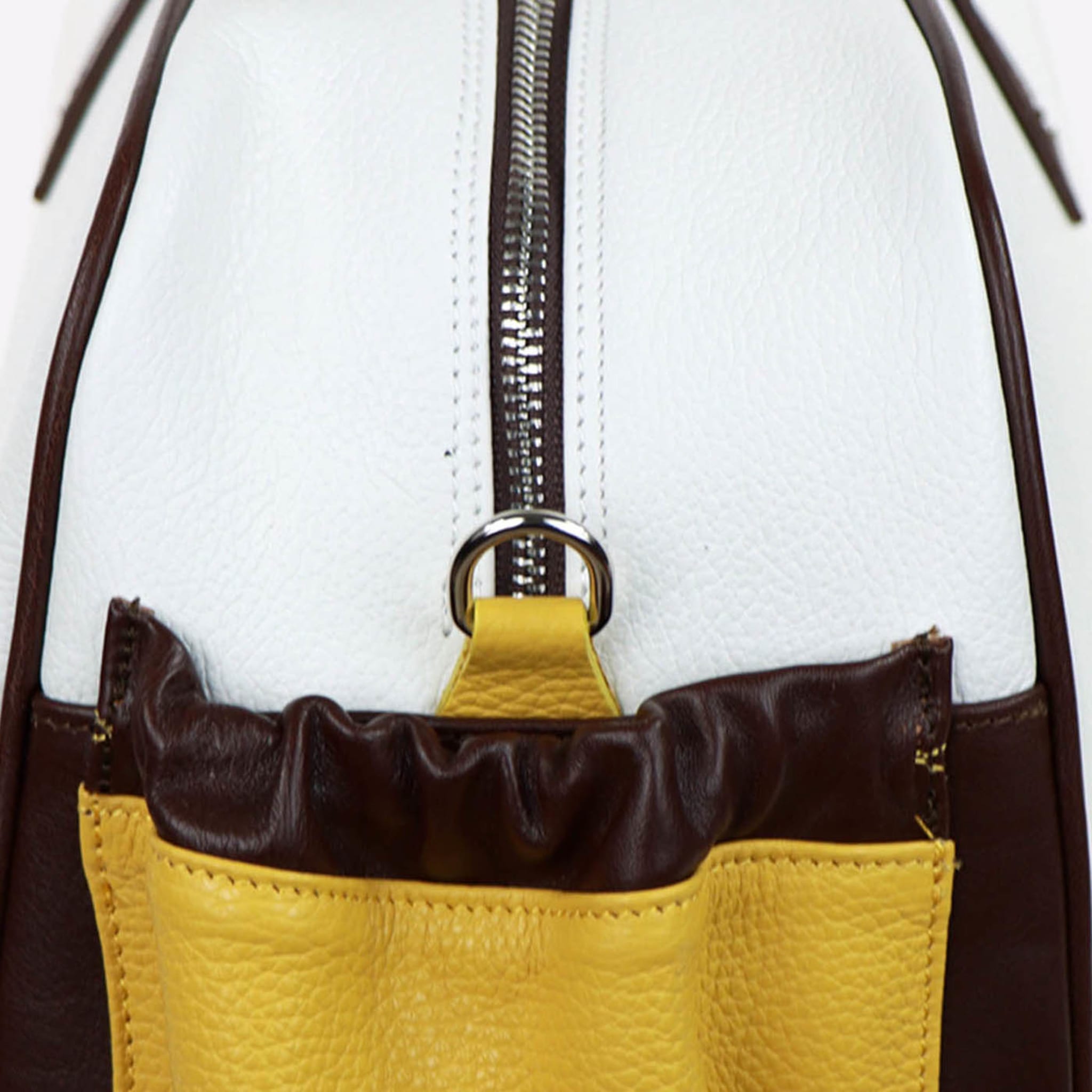 Sport White/Yellow/Brown Duffle Bag - Alternative view 1