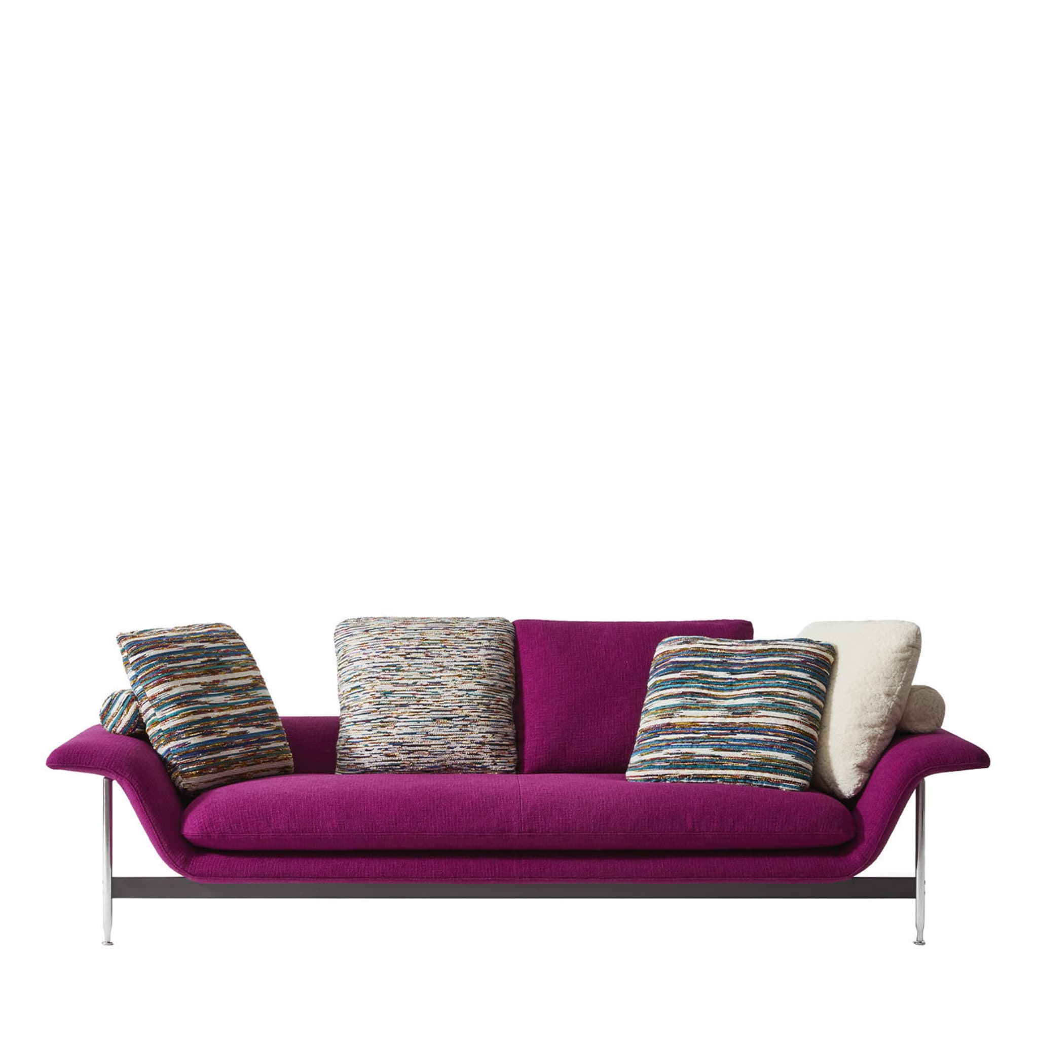 Esosoft 3-Seater Purple Sofa by Antonio Citterio - Main view