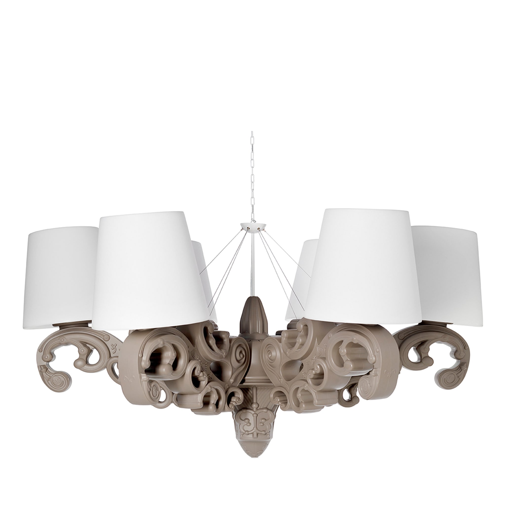 Crown of Love Dove Gray Chandelier - Main view