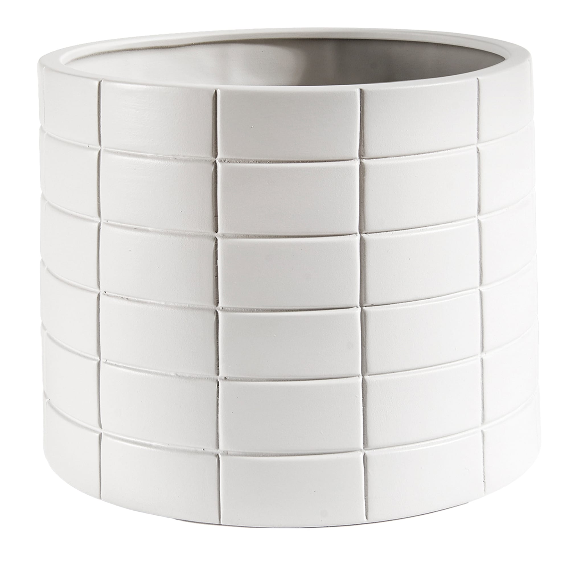 Rikuadra White Ceramic Vase #2 - Main view