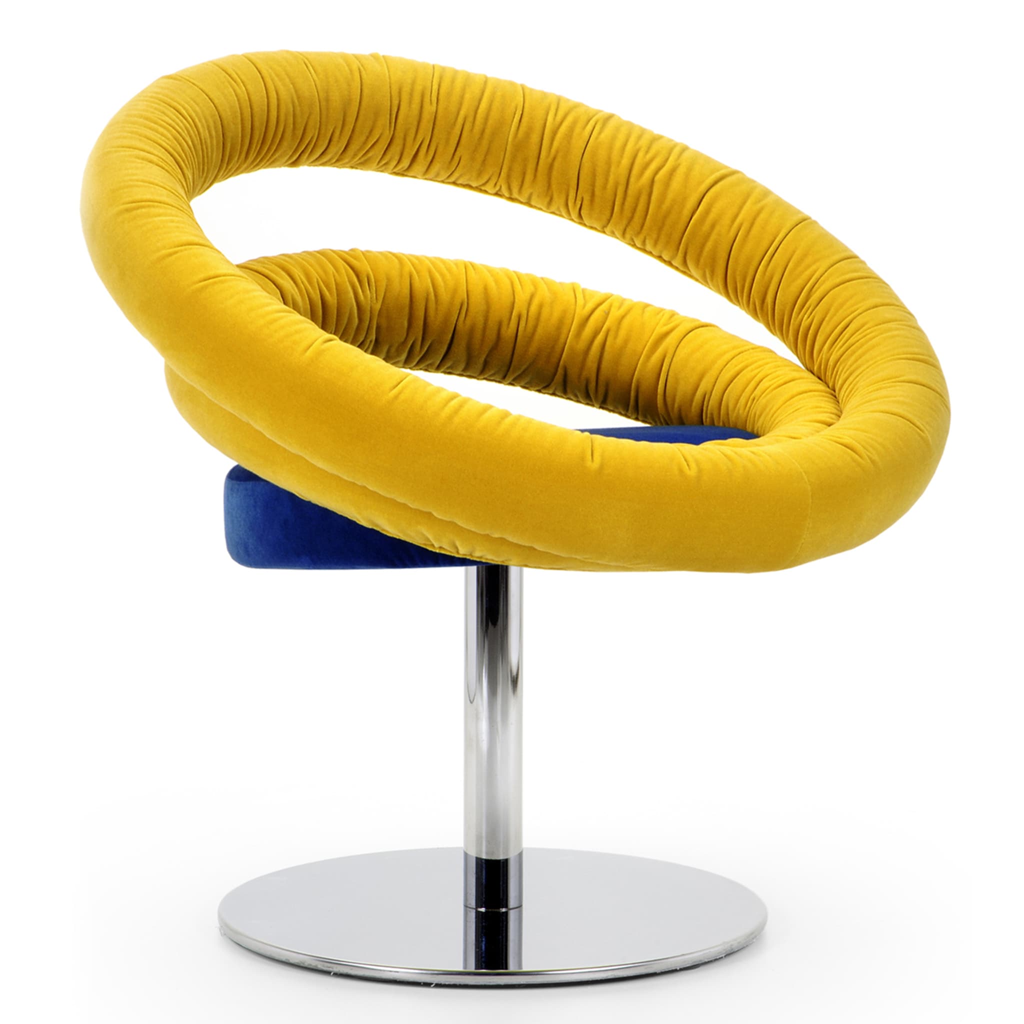 Circle B01 Yellow & Blue Armchair by R. Giacomucci & N. Cerasa - Alternative view 1