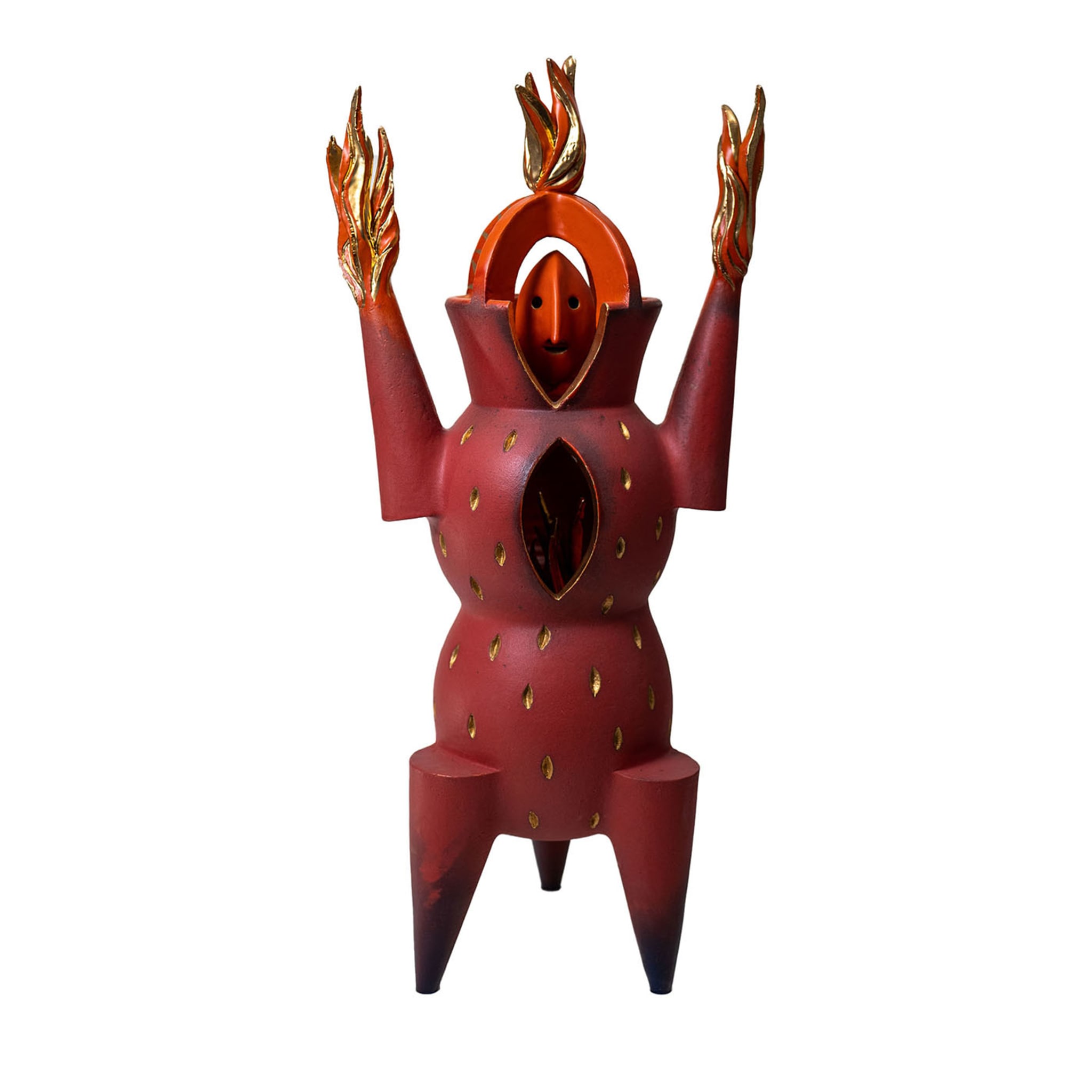 The Fire Polychrome Sculpture - Main view