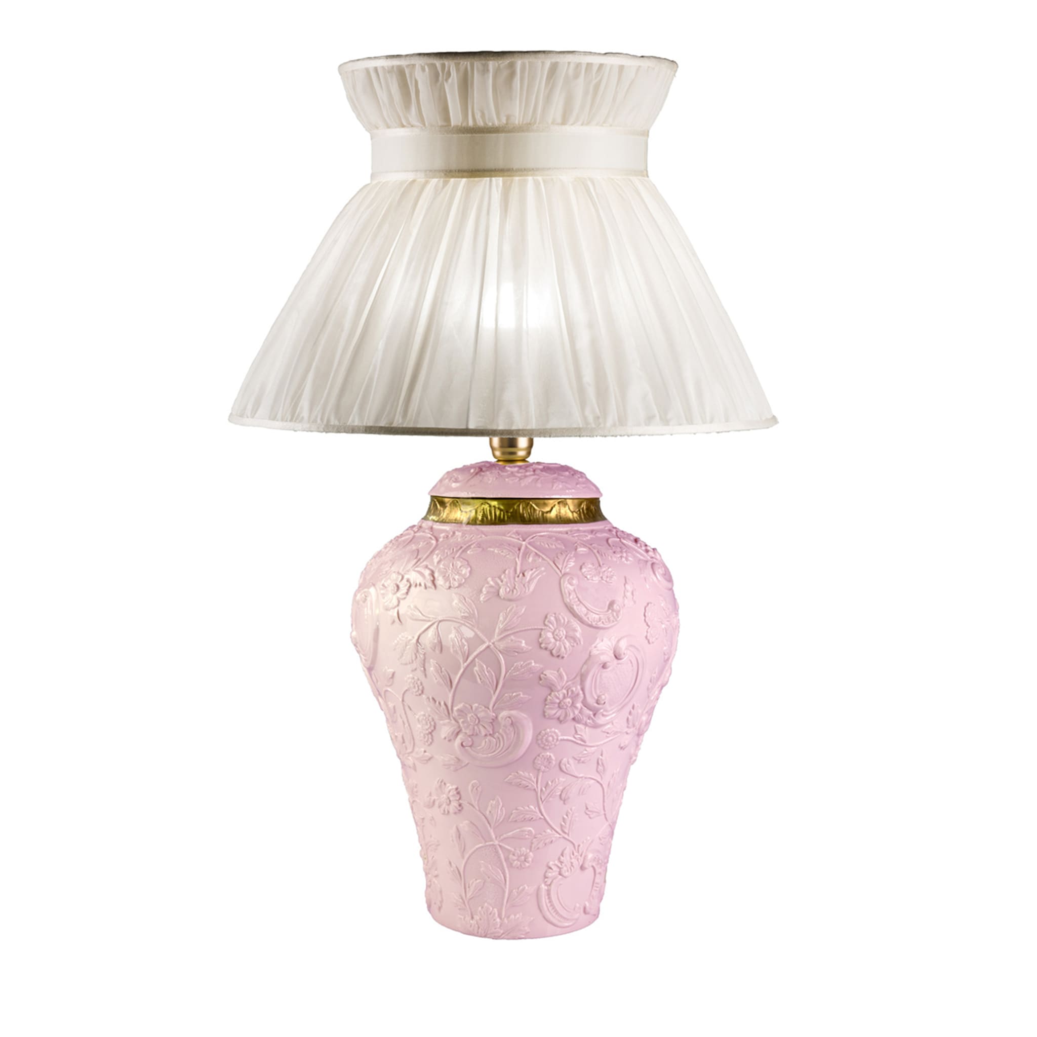Large lampe à poser rose Taormina - Vue principale