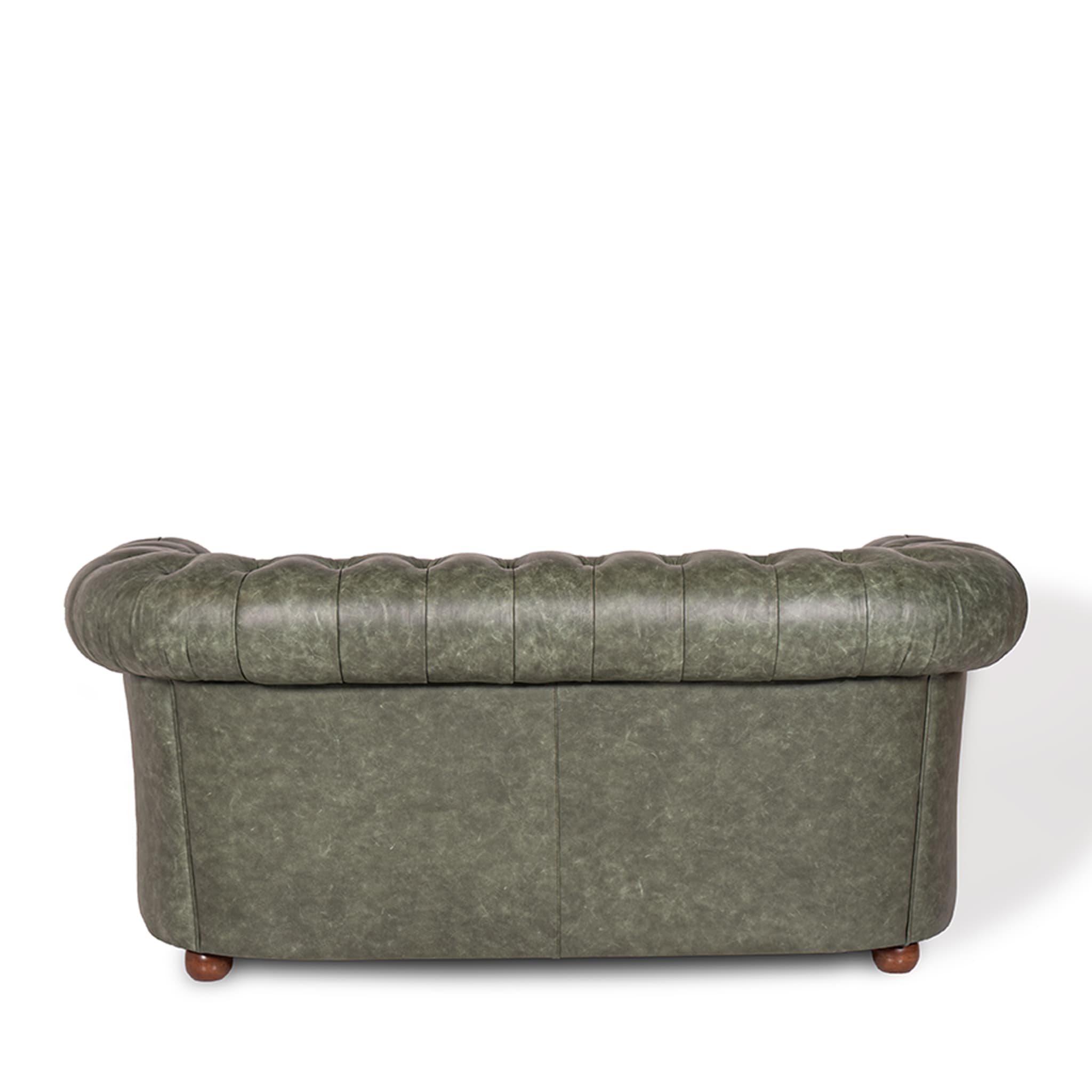 Chesterfield Green Leather Sofa - Alternative view 5