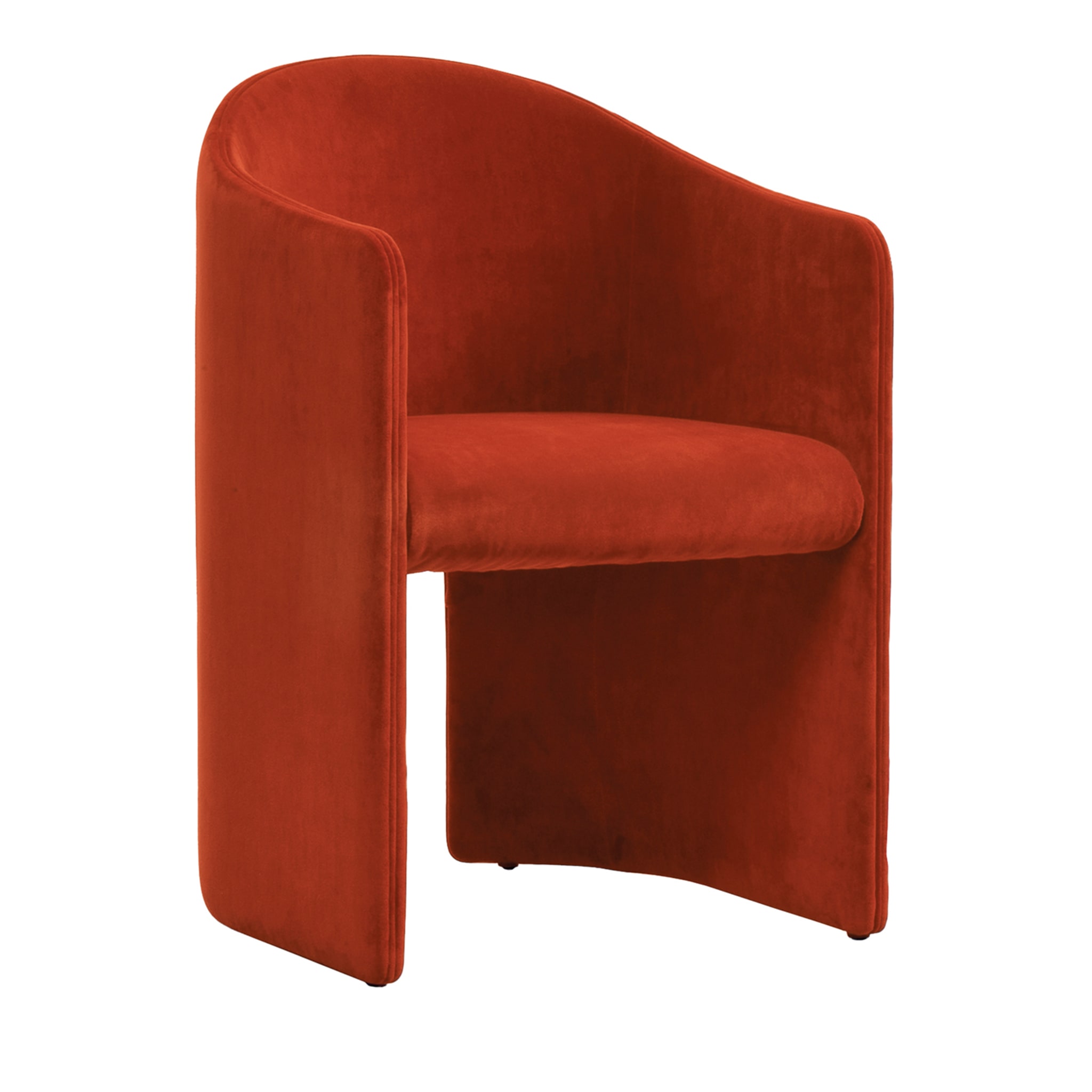 Chaise rouge Brera par Dainelli Studio  - Vue principale