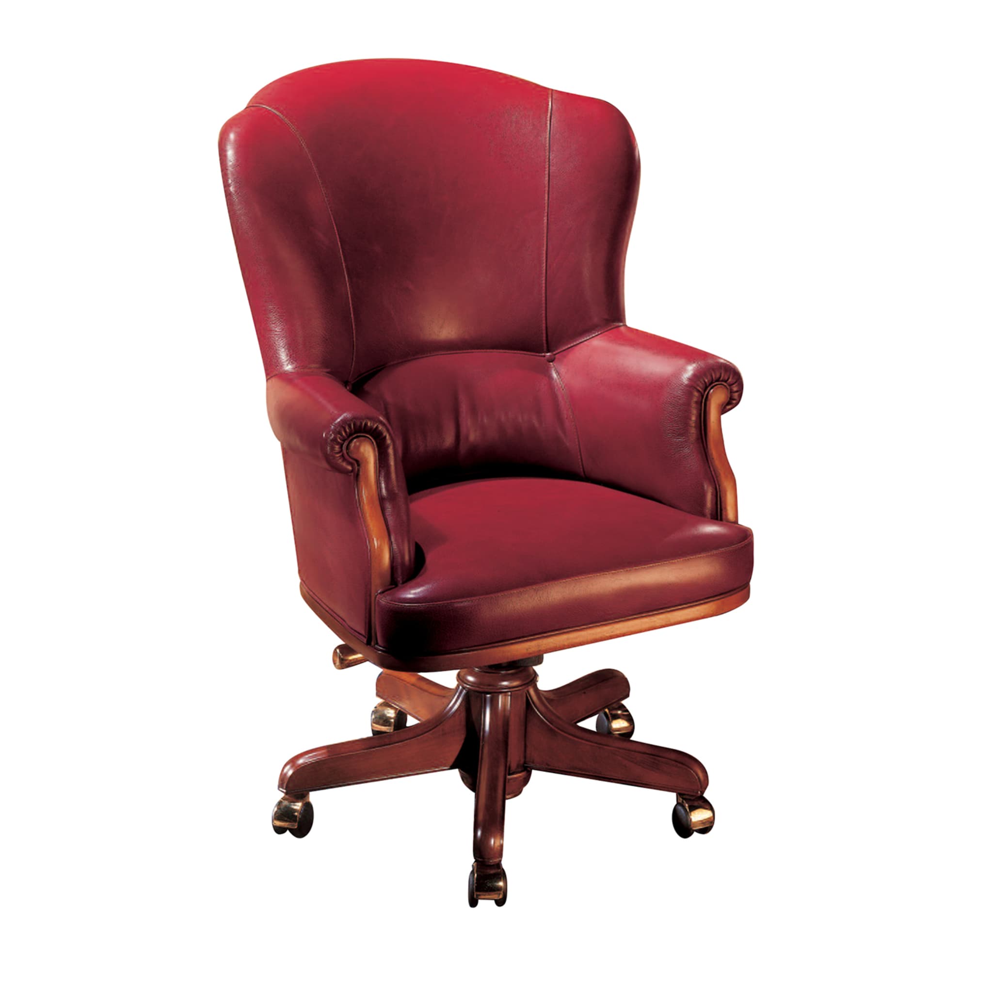 Red Leather Armchair - Main view