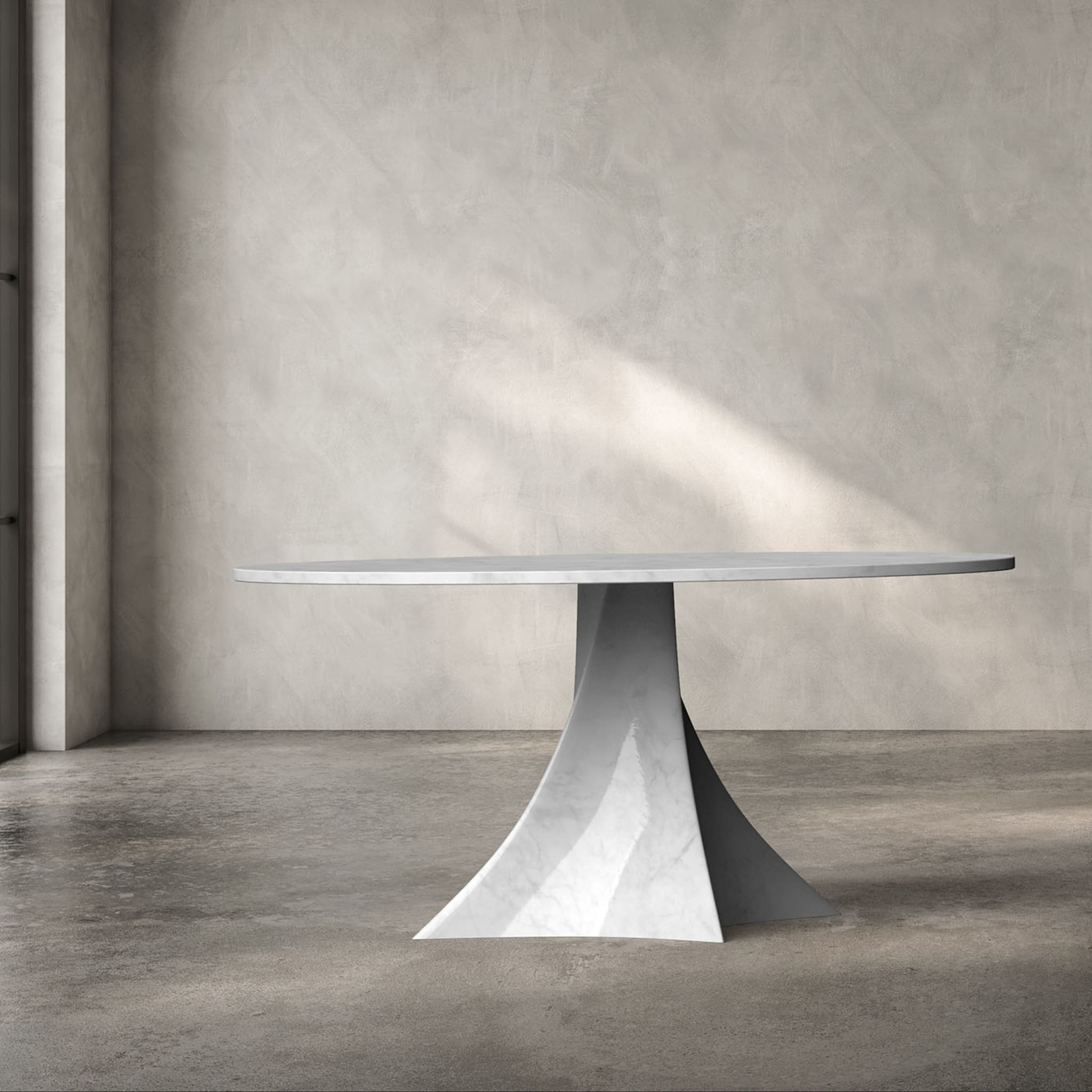 Bianca Round White Carrara Table - Alternative view 4