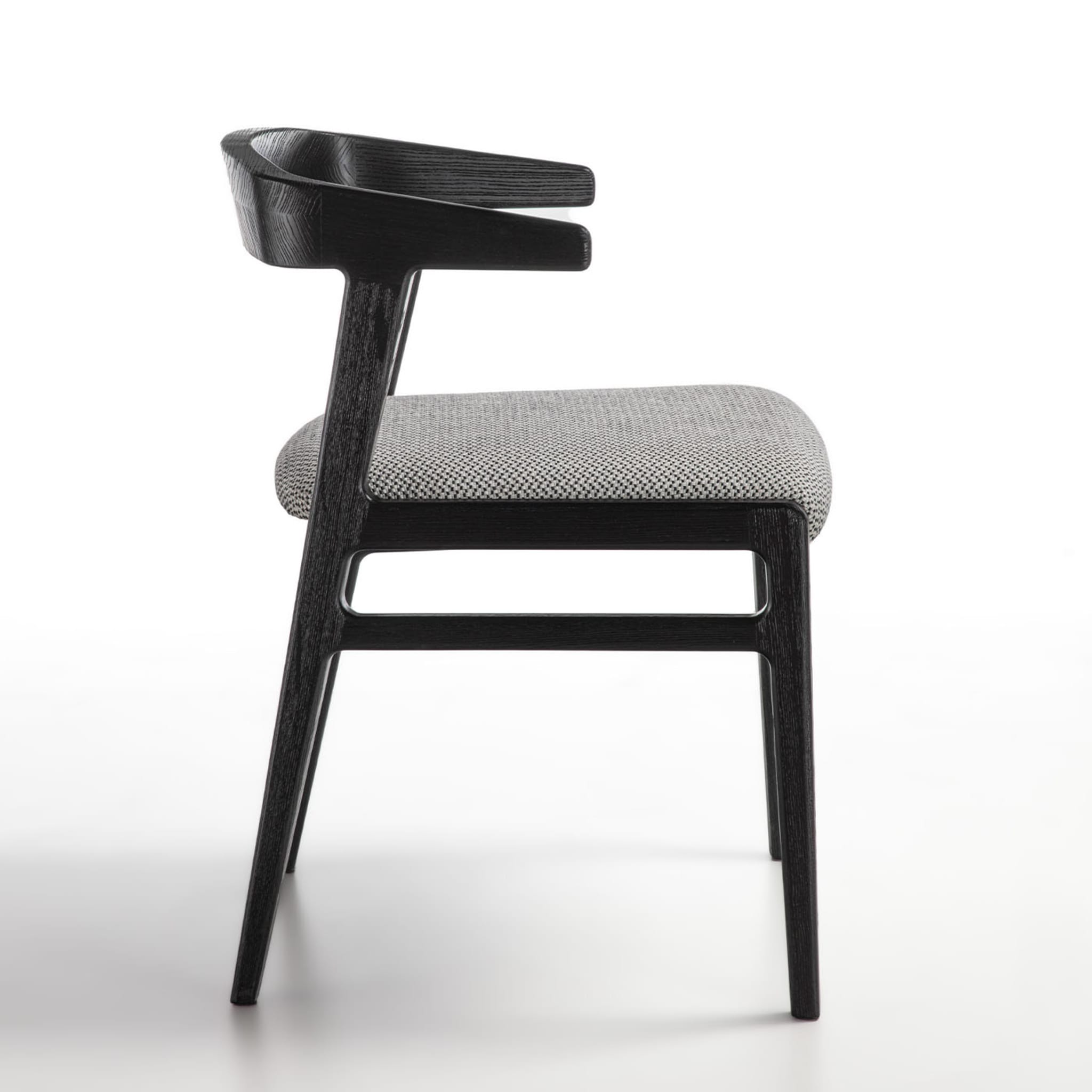 Aida Black Chair with Arms - Alternative view 1