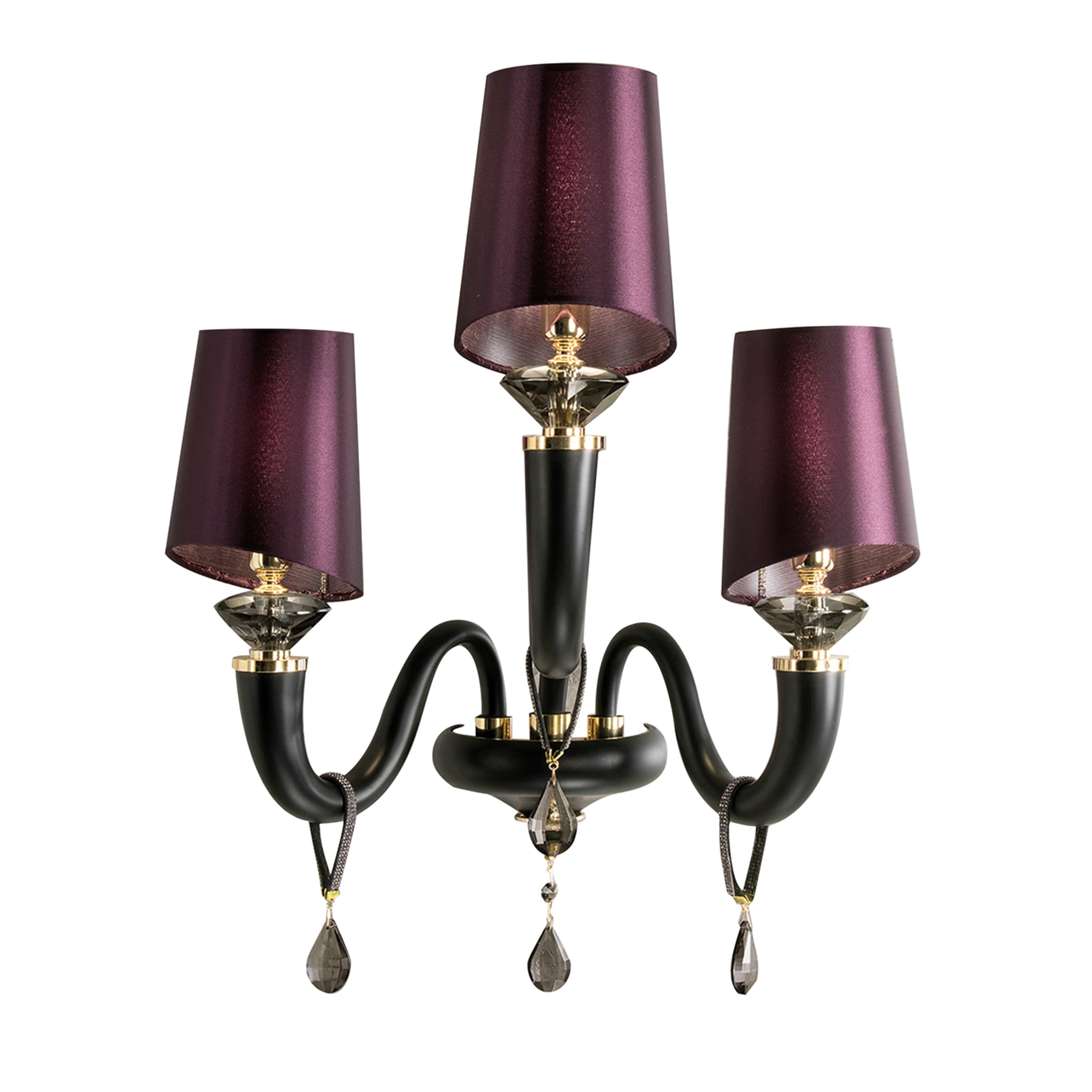 Lámpara Gaugin de 3 luces en negro y púrpura - Vista principal