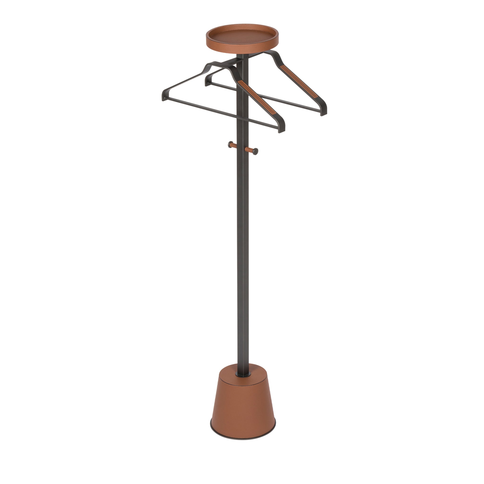 Philippe Short Brown Clothes Stand - Main view