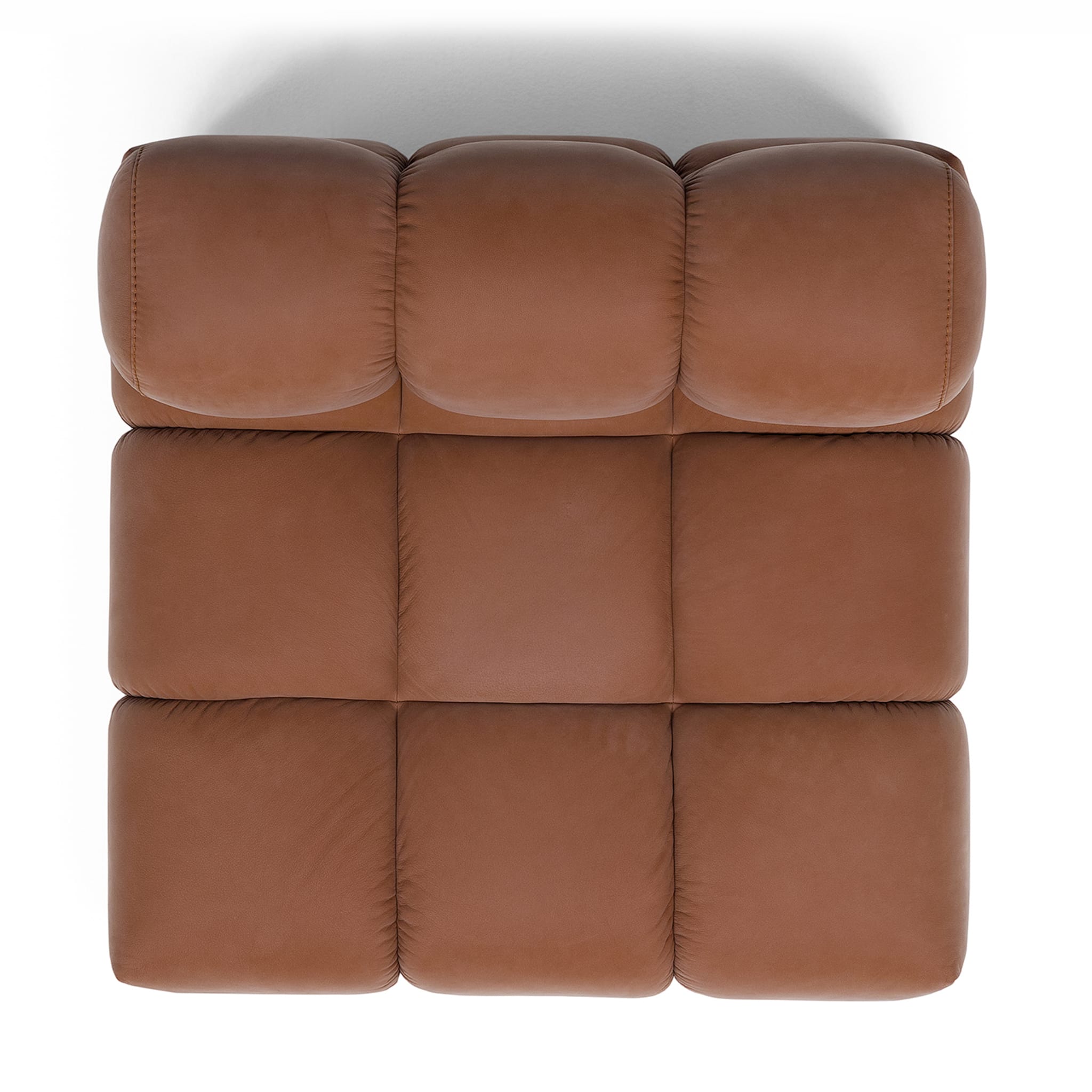 Sacai 5-Module Brown Leather Sofa - Alternative view 3