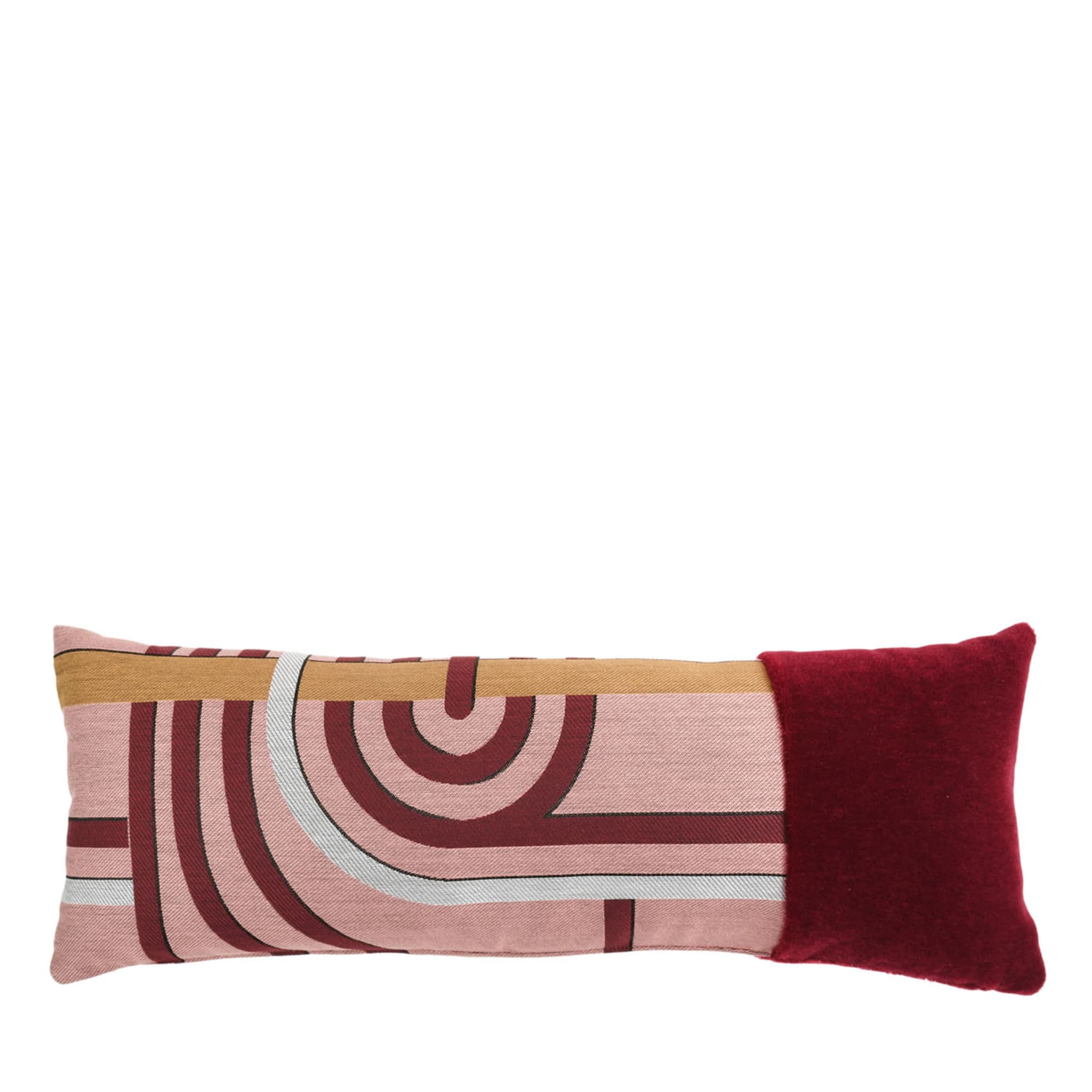 Rectangular Simple Cushion in Les Intrigues Jacquard Fabric - Main view