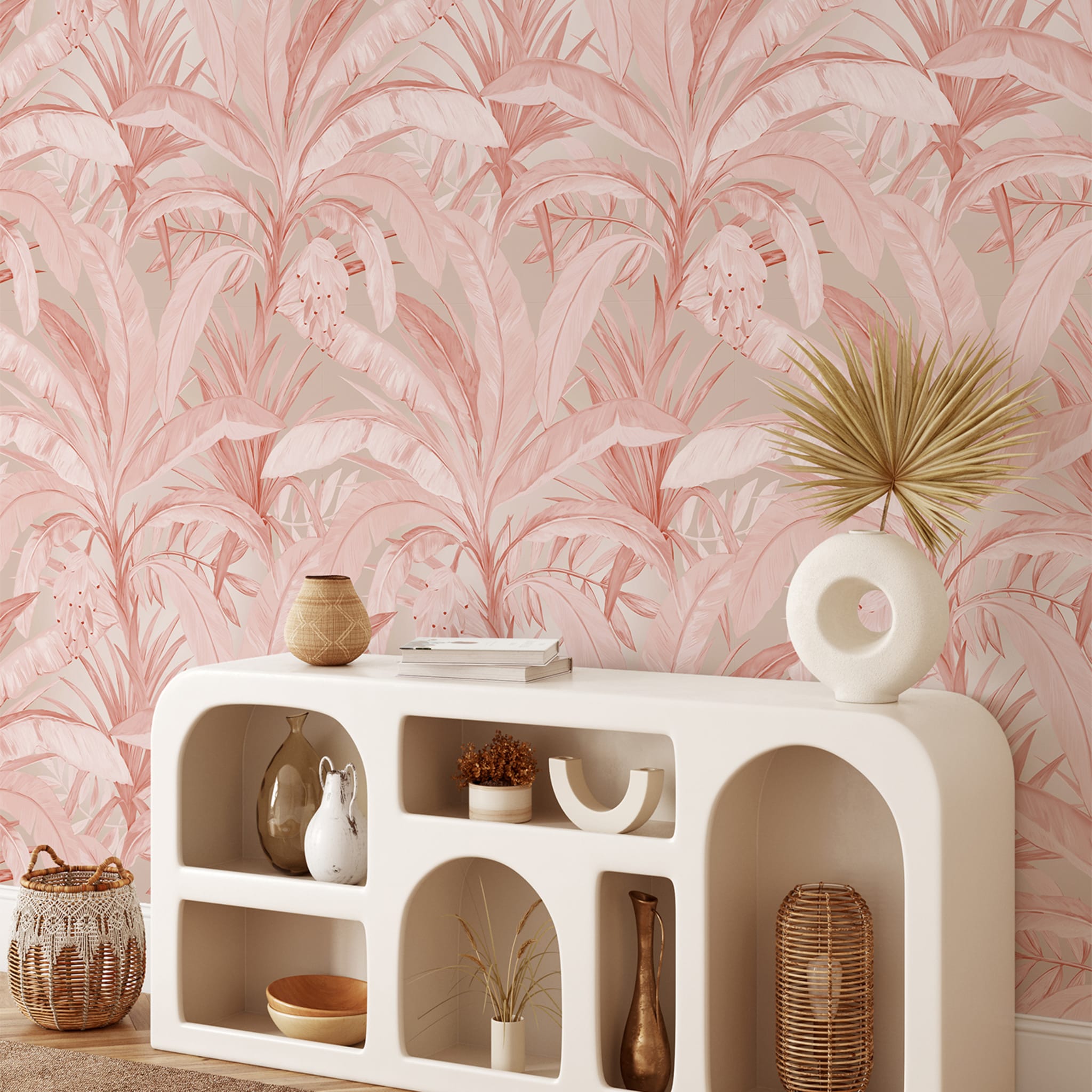 Pink Tropical Jungle Wallpaper - Alternative view 2
