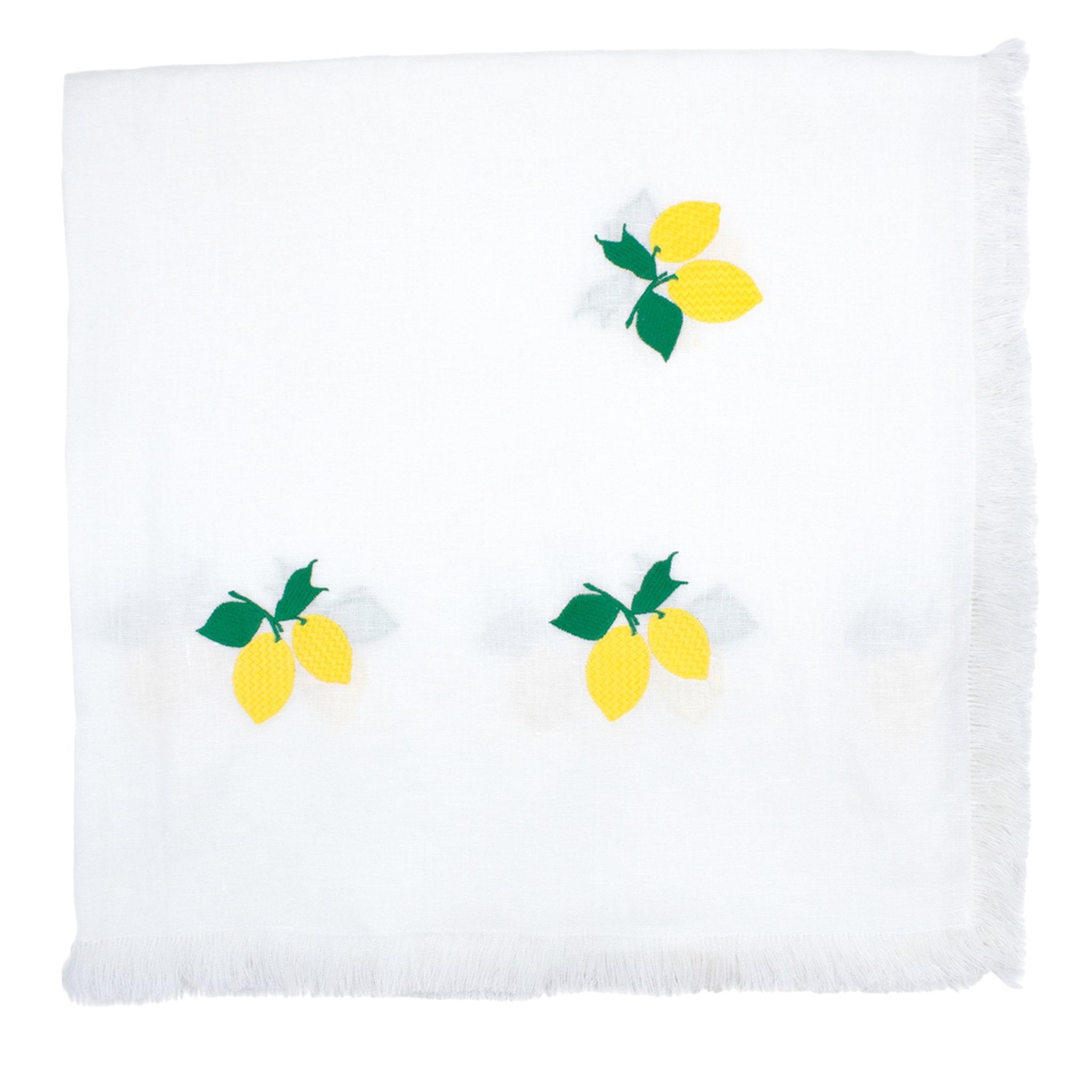Limoni Multicolor Rectangular White Tablecloth - Main view