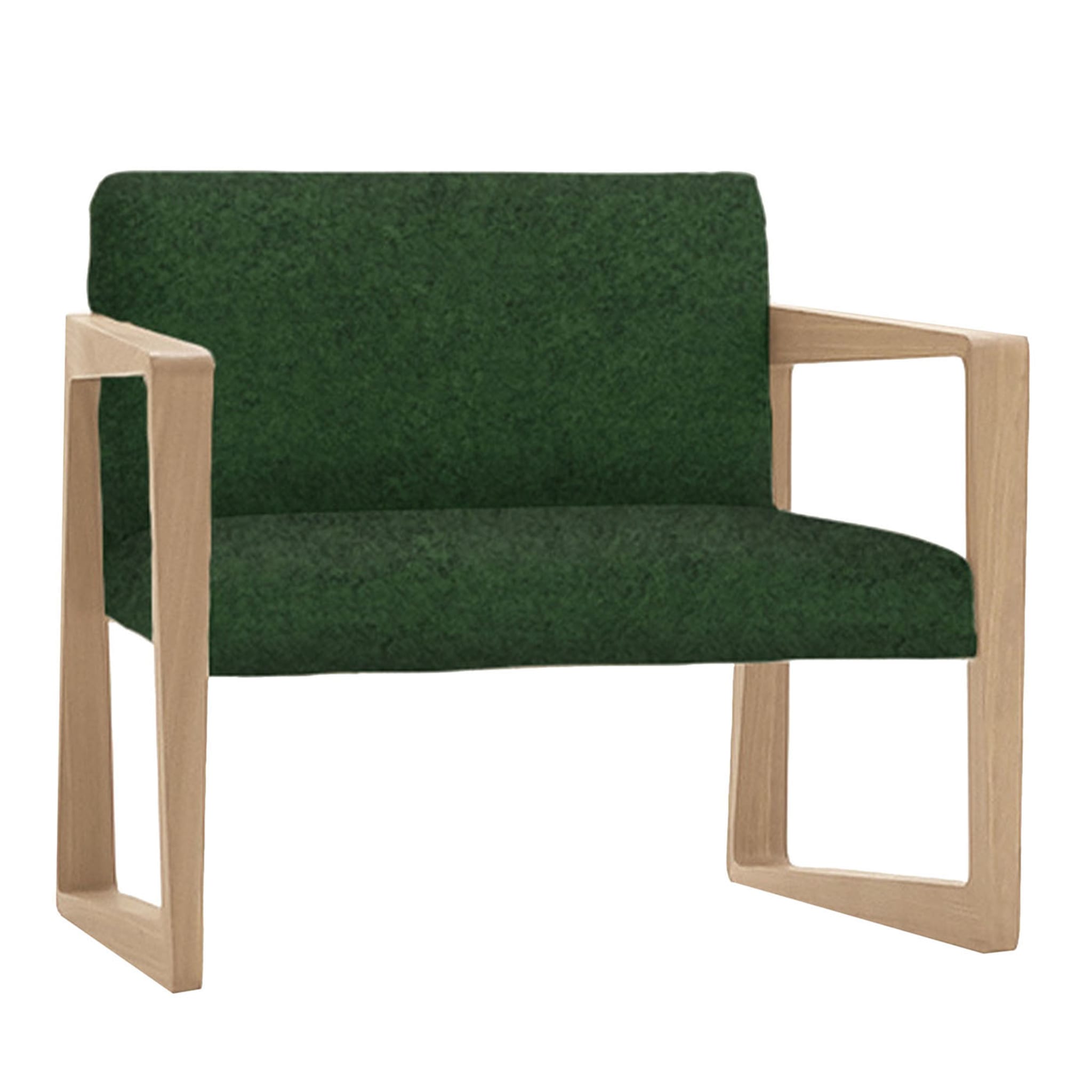Askew Green Armchair by Daniel Fintzi - Main view