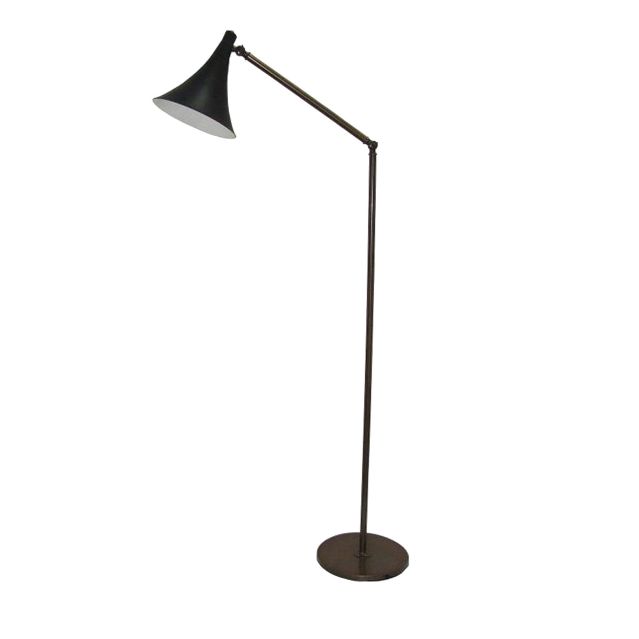 Jamie Adjustable Black & Bronze Floor Lamp - Main view