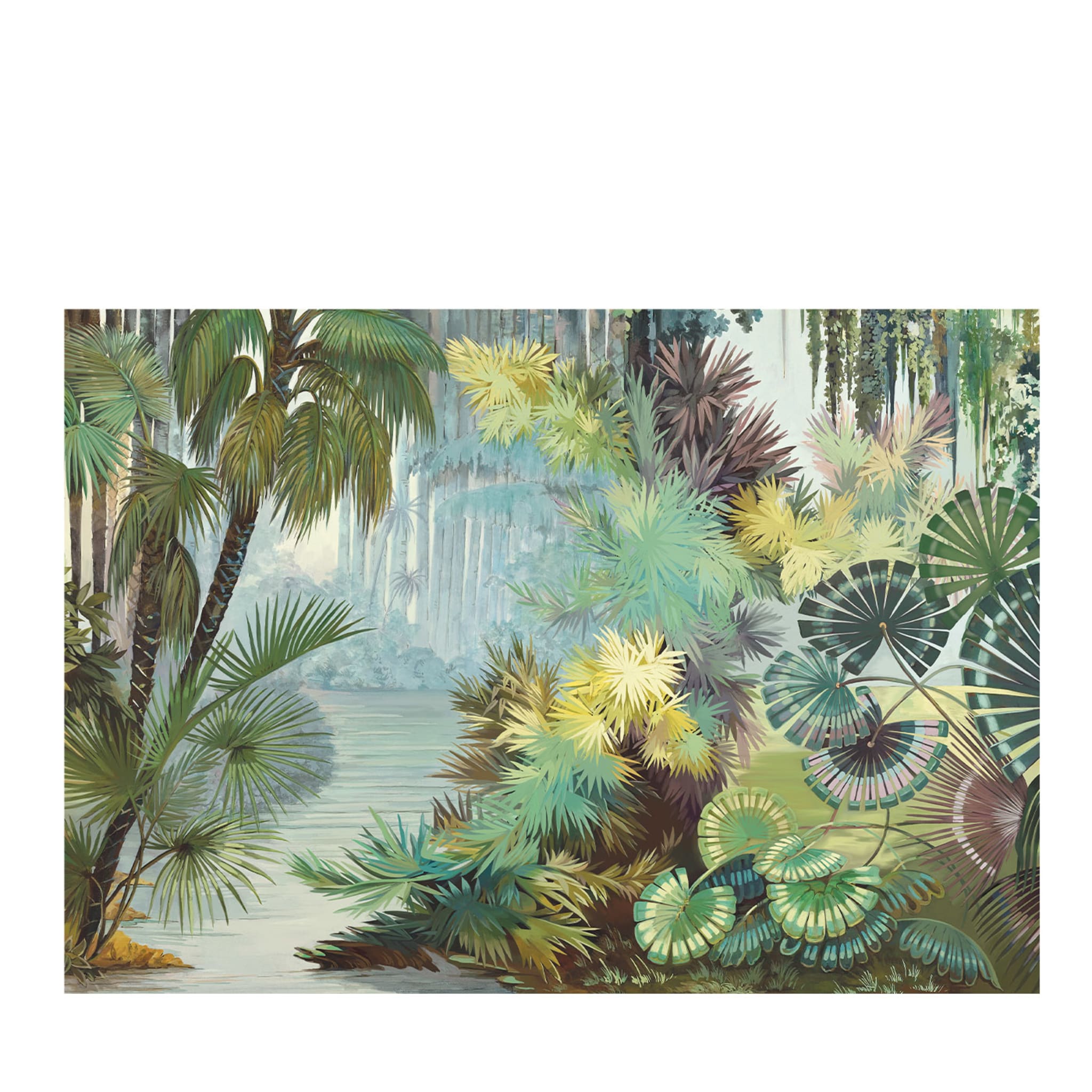 Green Jungle Mixedmade Wallpaper - Main view