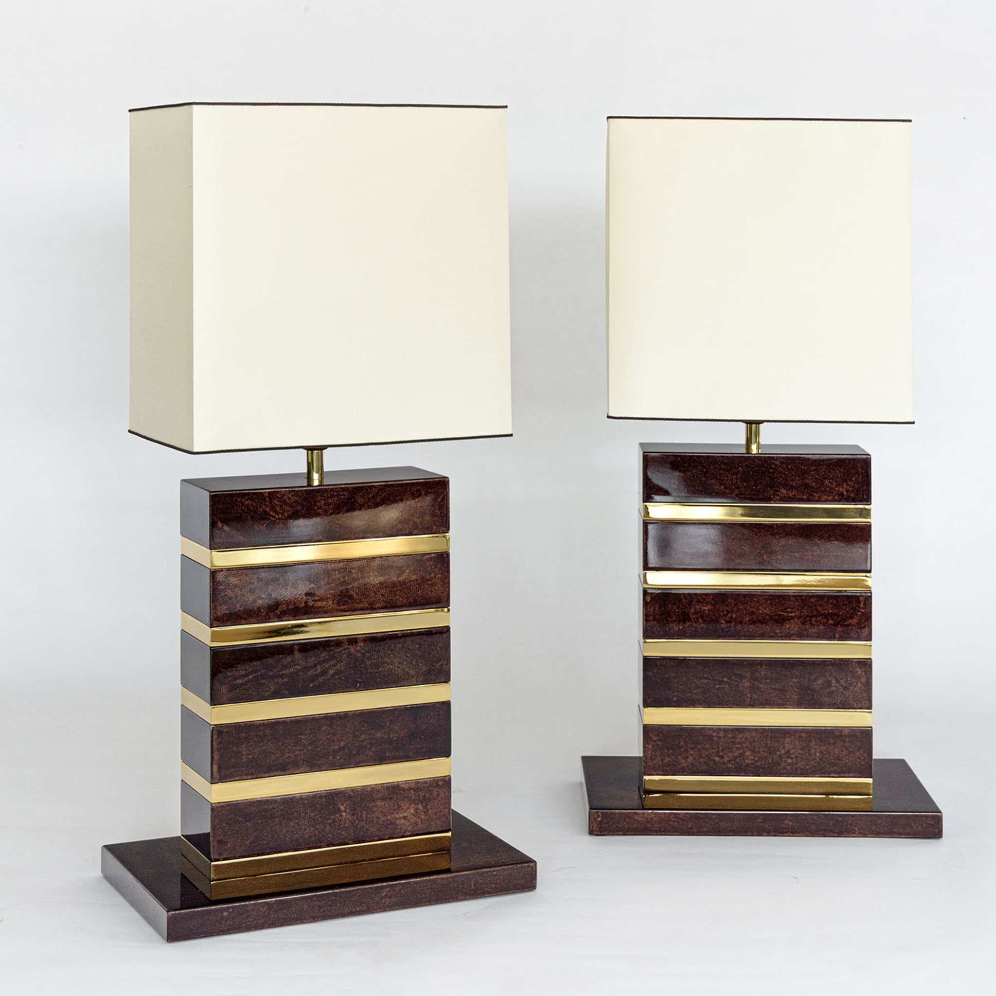 Oyster Parchment and Brass Table Lamp - Alternative view 2